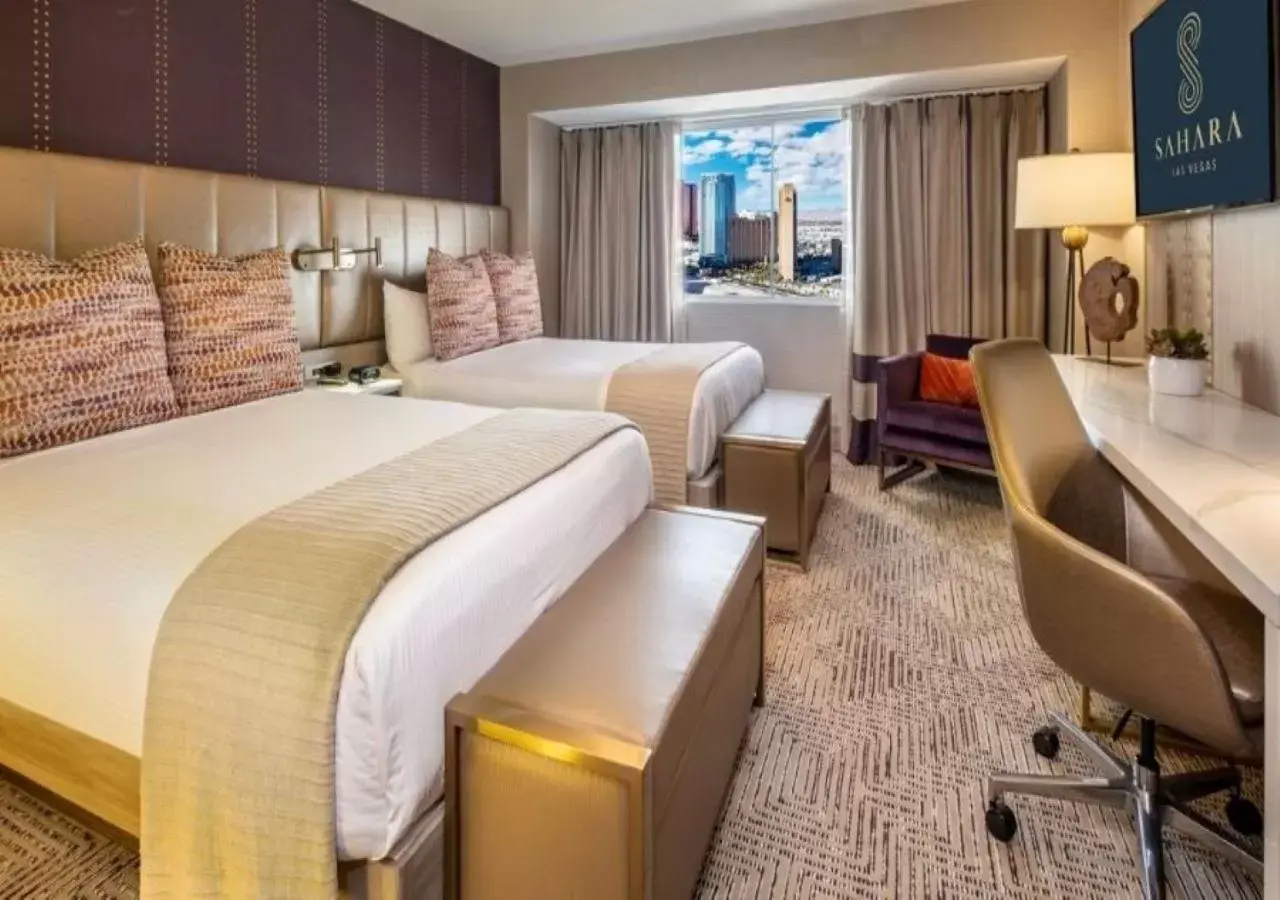 Bedroom, Bed in SAHARA Las Vegas Bedroom, Bed in SAHARA Las Vegas