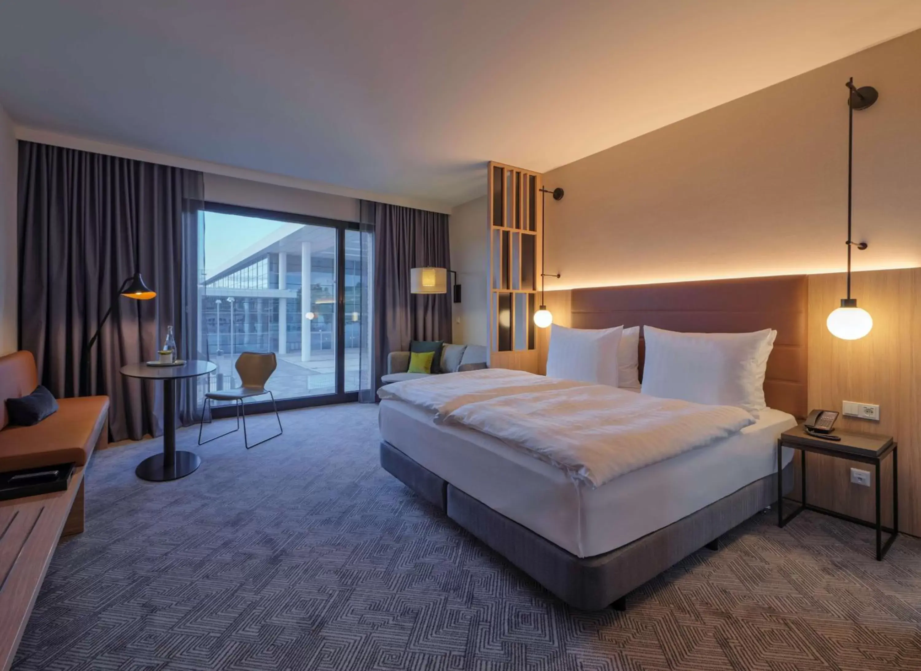 Bedroom, Bed in Adina Apartment Hotel Cologne Bedroom, Bed in Adina Apartment Hotel Cologne