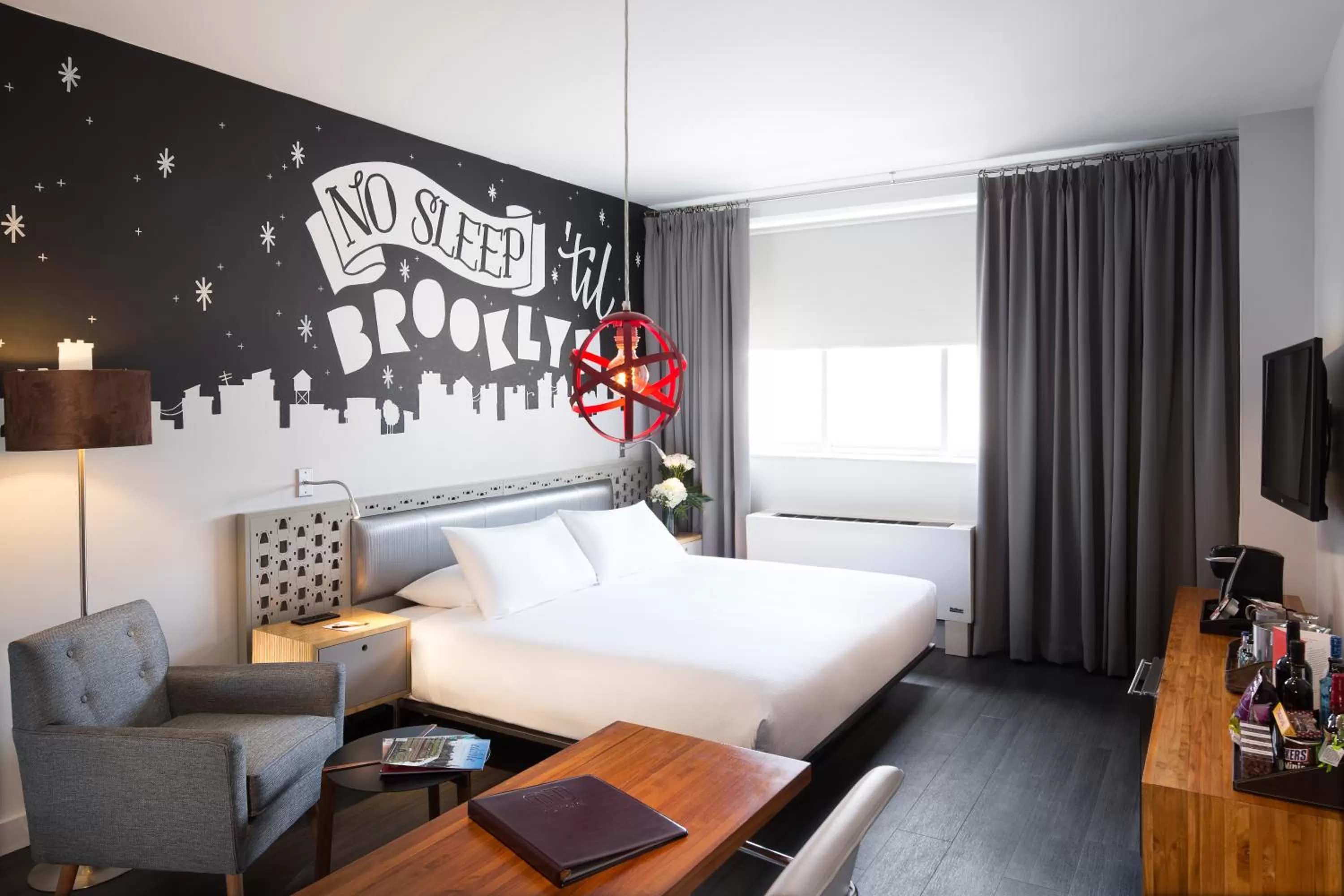 Photo of the whole room, Bed in NU Hotel