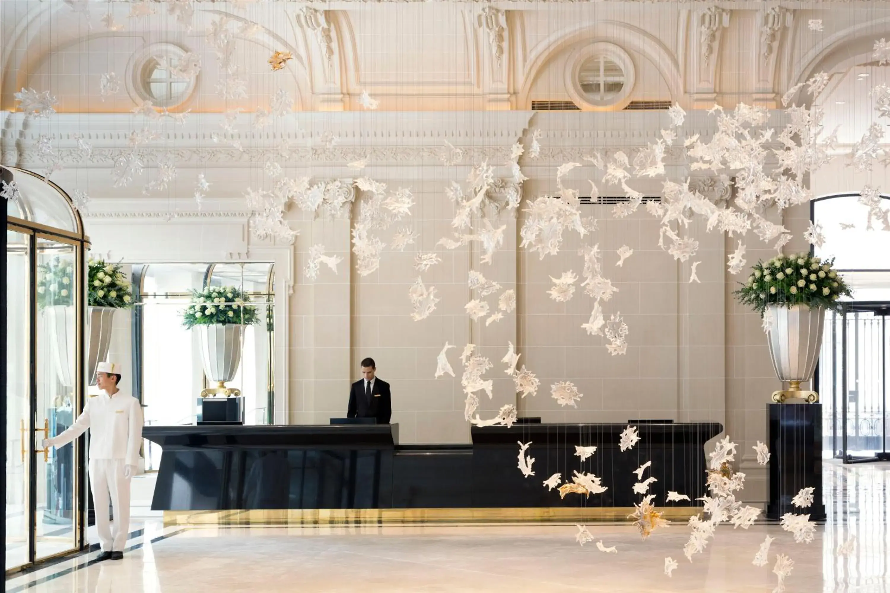 Lobby or reception in The Peninsula Paris Lobby or reception in The Peninsula Paris