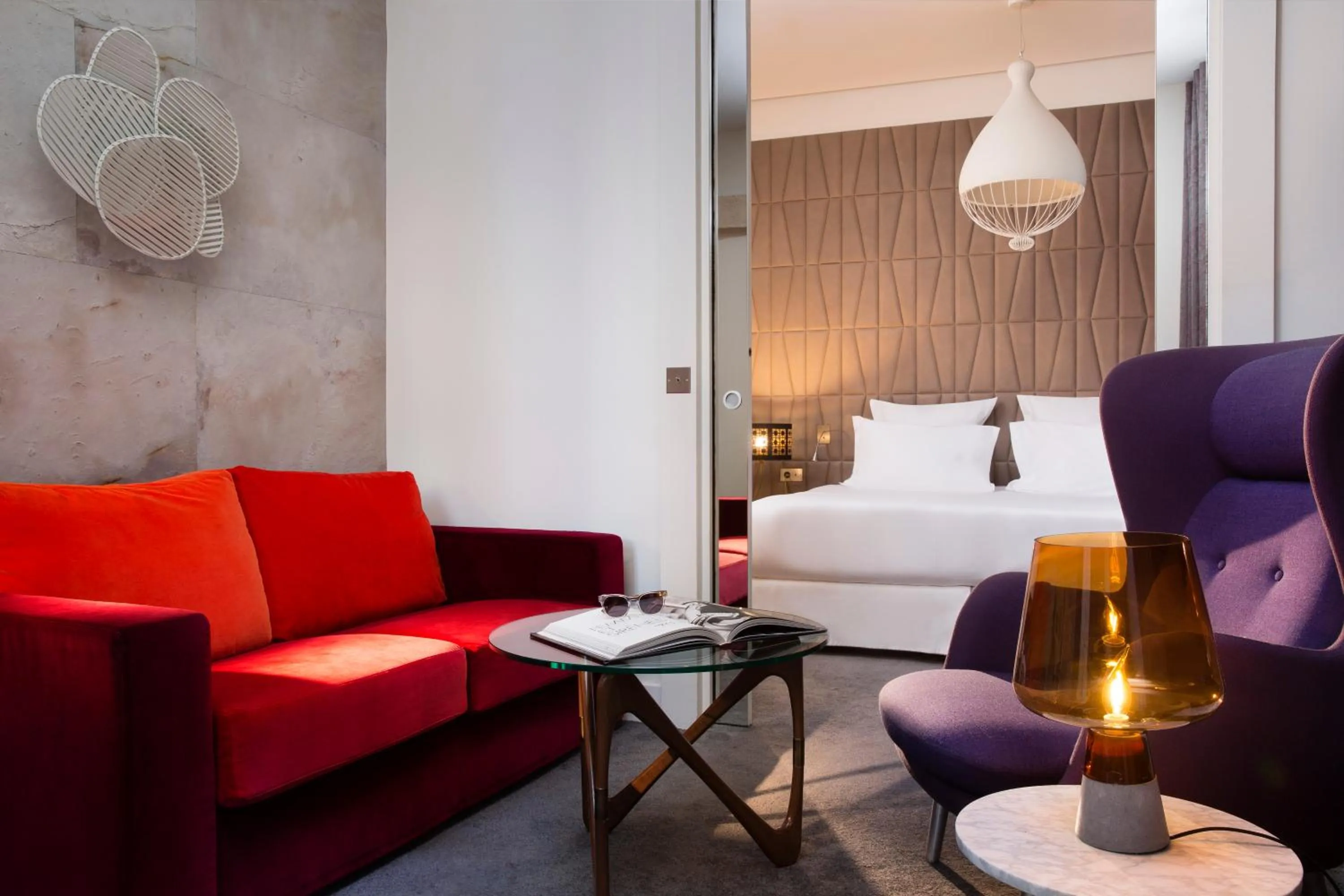 Living room, Bed in Hotel Dupond-Smith