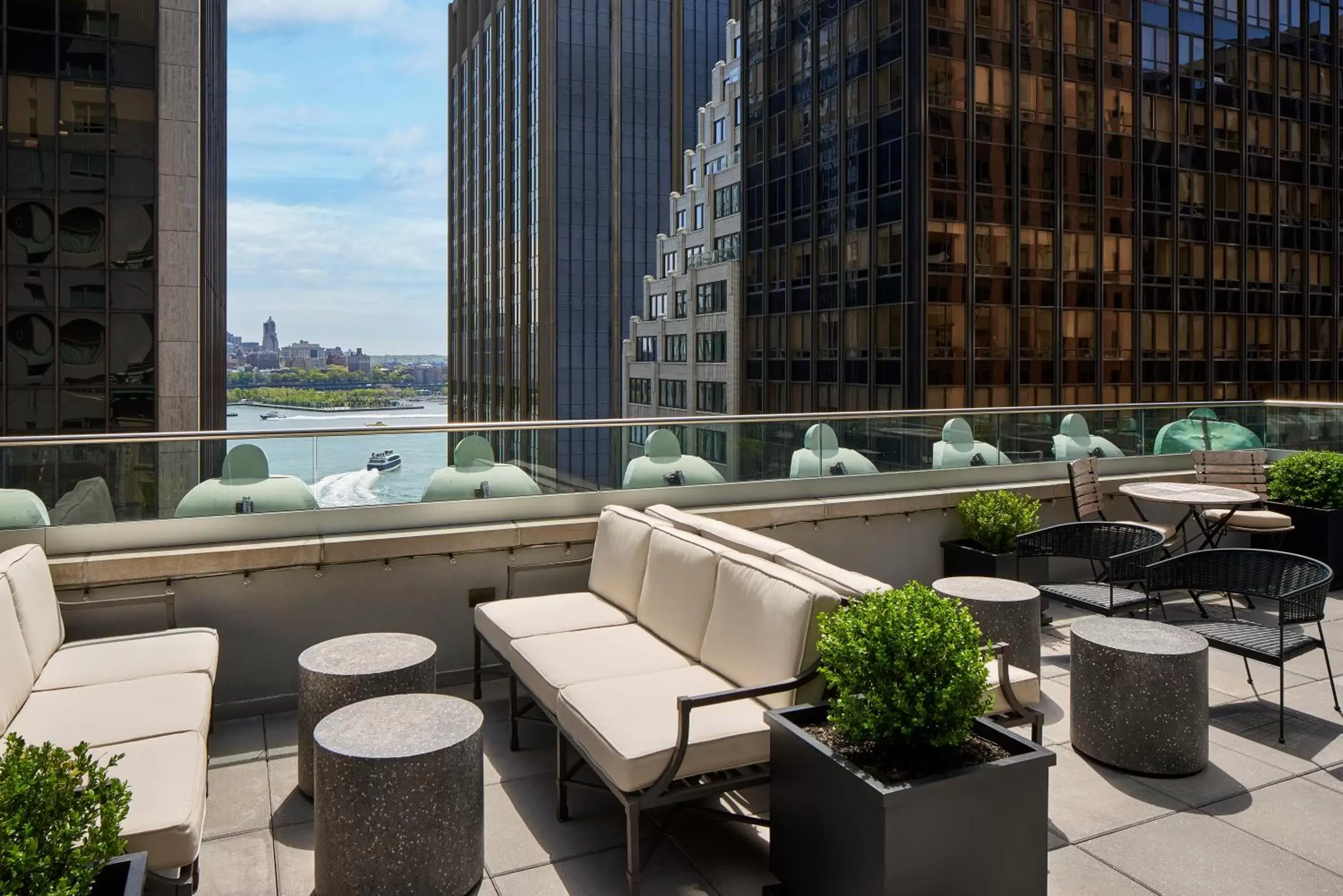 River view in The Wall Street Hotel New York City River view in The Wall Street Hotel New York City