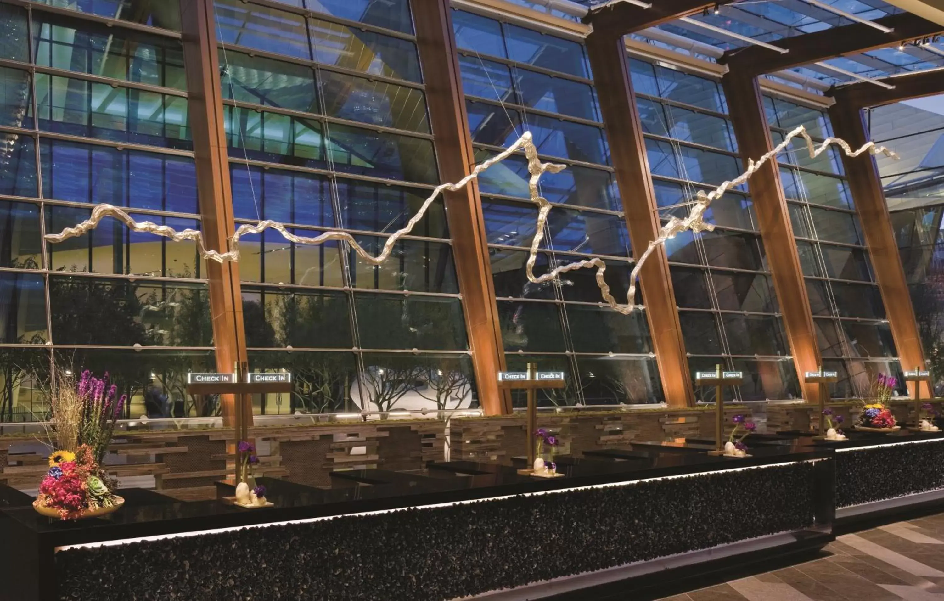 Lobby or reception in ARIA Resort & Casino Lobby or reception in ARIA Resort & Casino