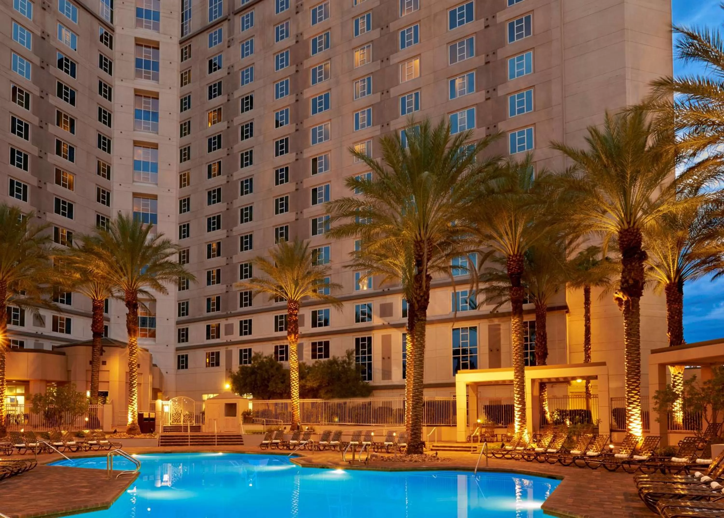 Pool view in Hilton Grand Vacations Club Paradise Las Vegas