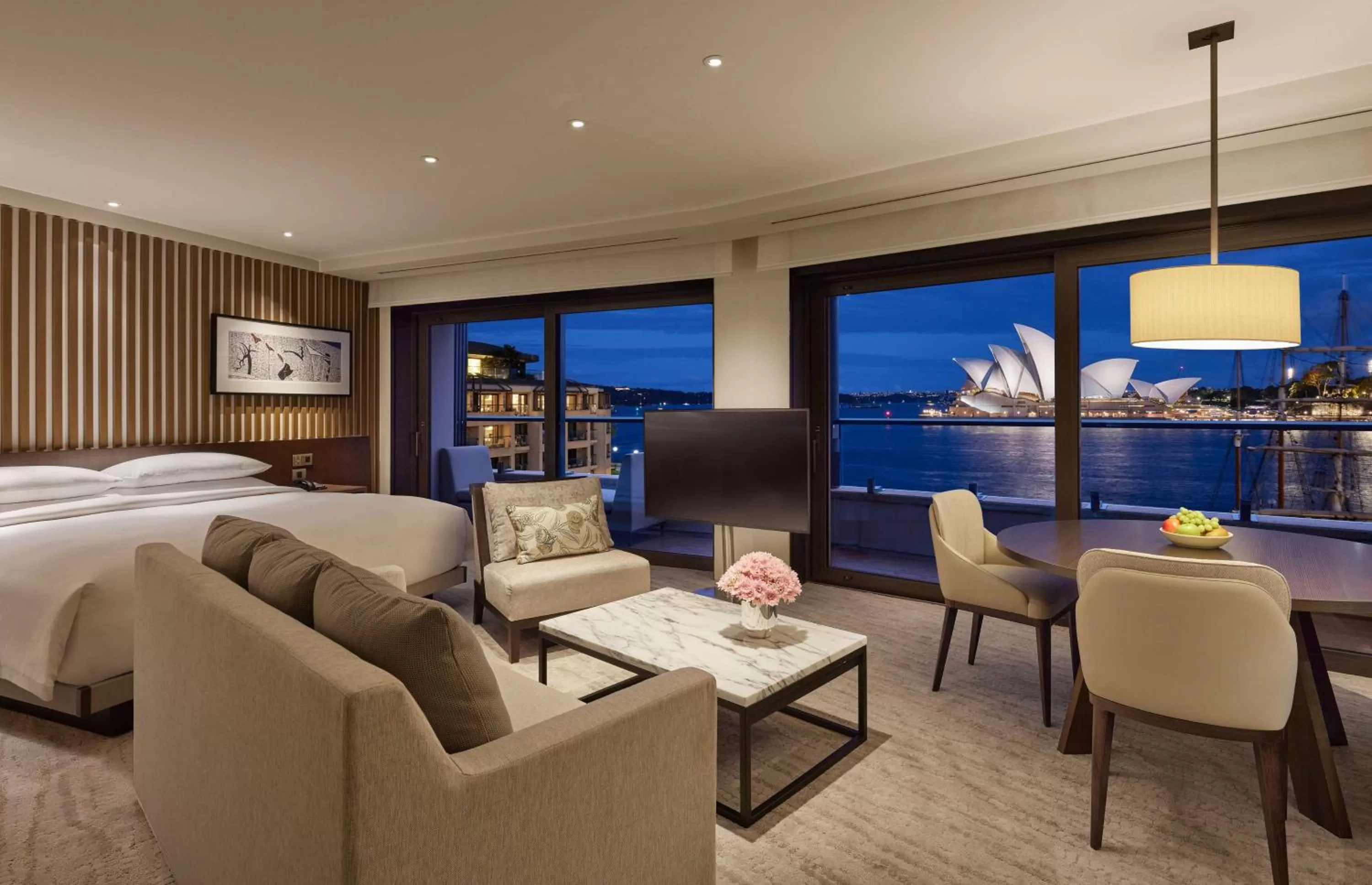 View (from property/room), Bed in Park Hyatt Sydney