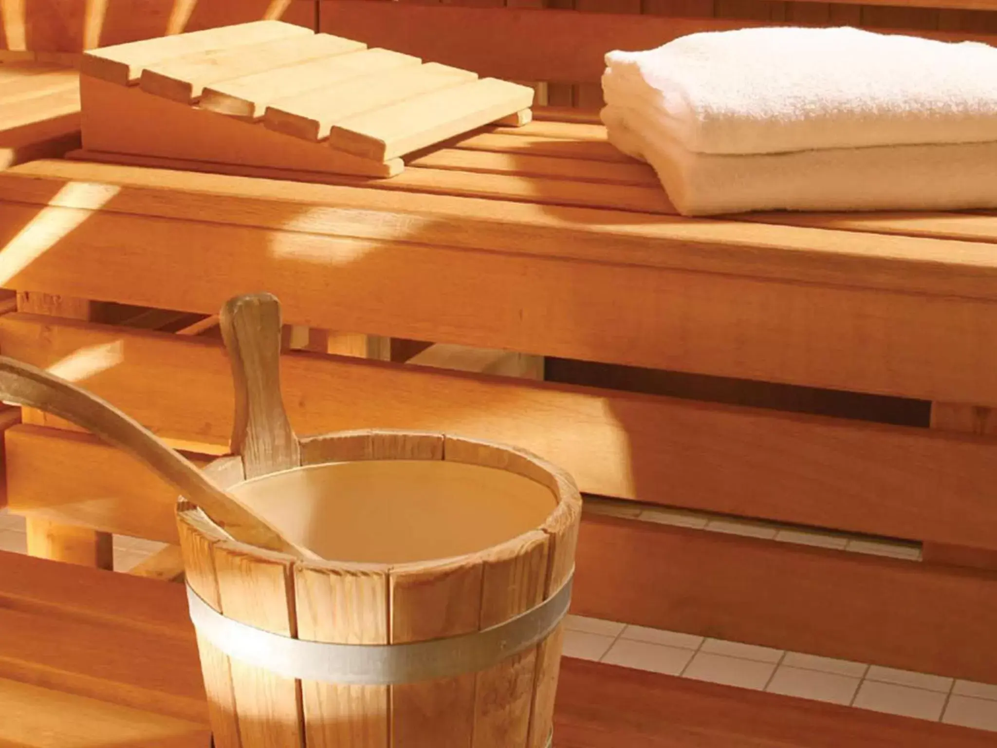 Sauna in The Branksome Hotel & Residences Sauna in The Branksome Hotel & Residences