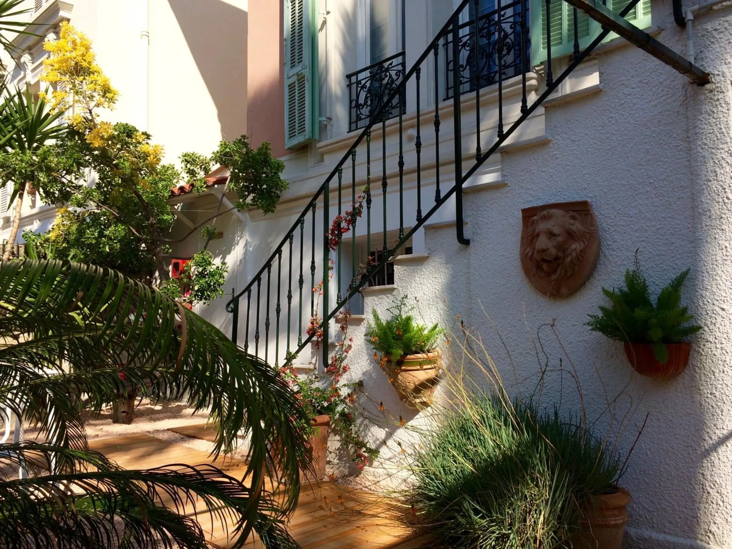 Garden view in Hotel Villa Rose Garden view in Hotel Villa Rose