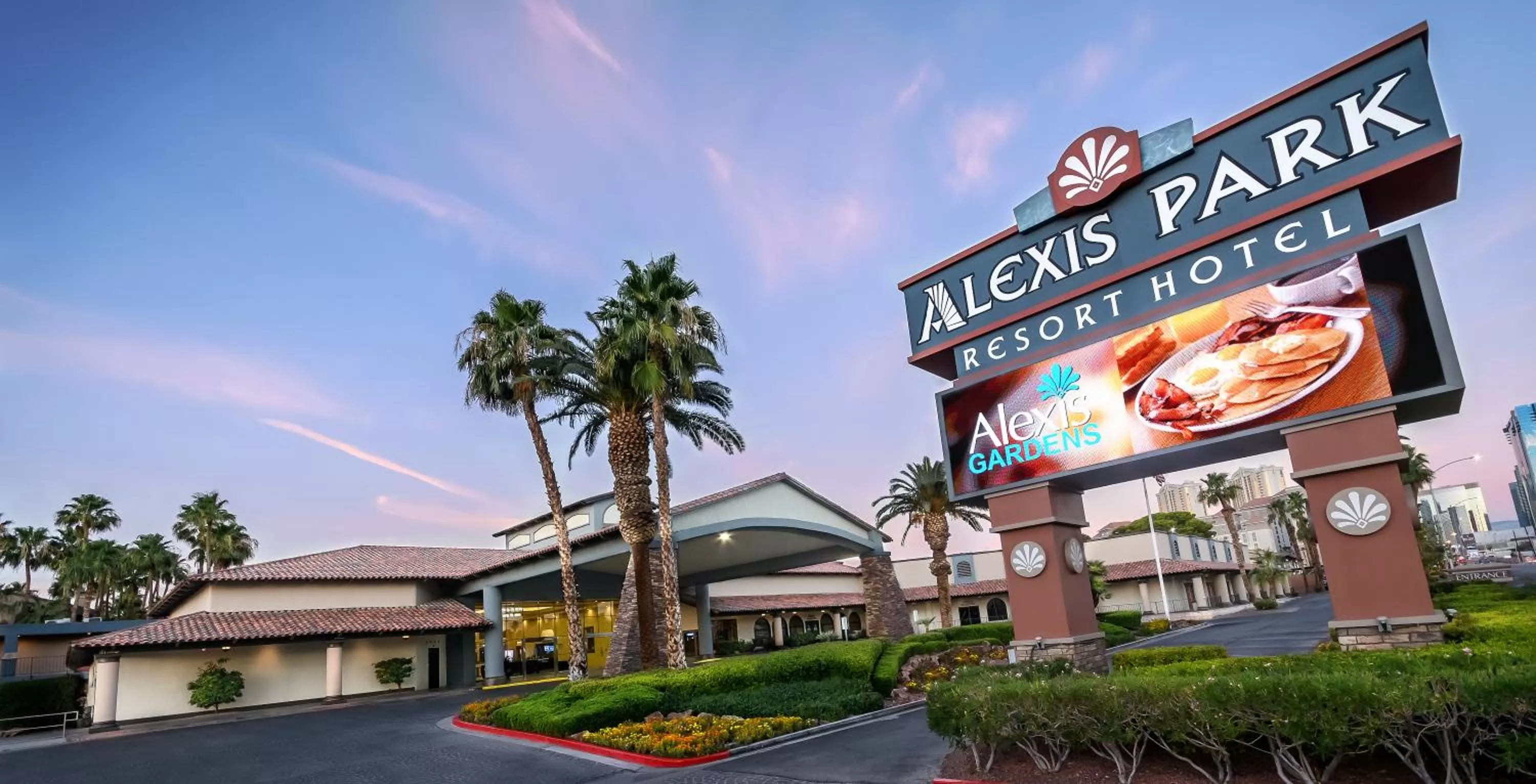 Property building in Alexis Park All Suite Resort