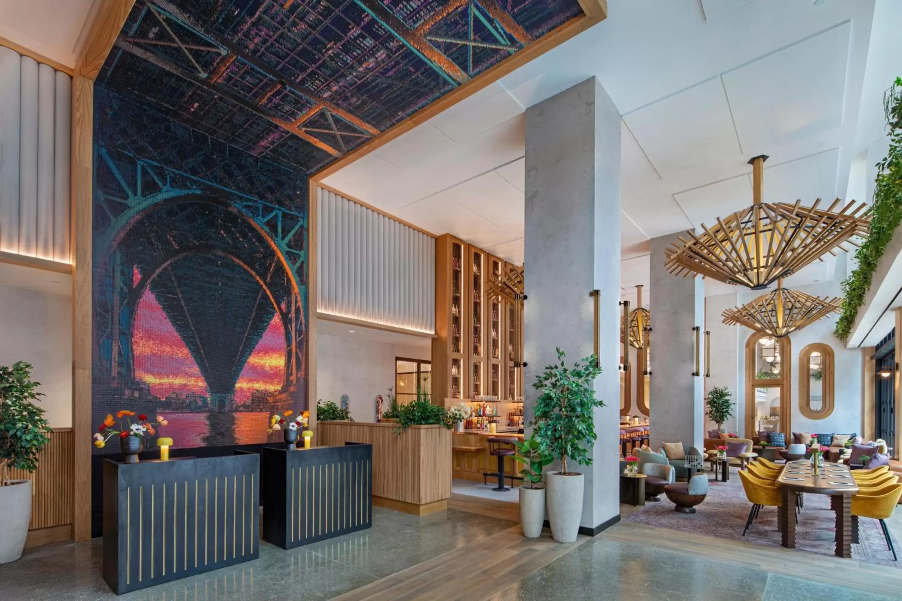 Lobby or reception in Moxy Brooklyn Williamsburg Lobby or reception in Moxy Brooklyn Williamsburg