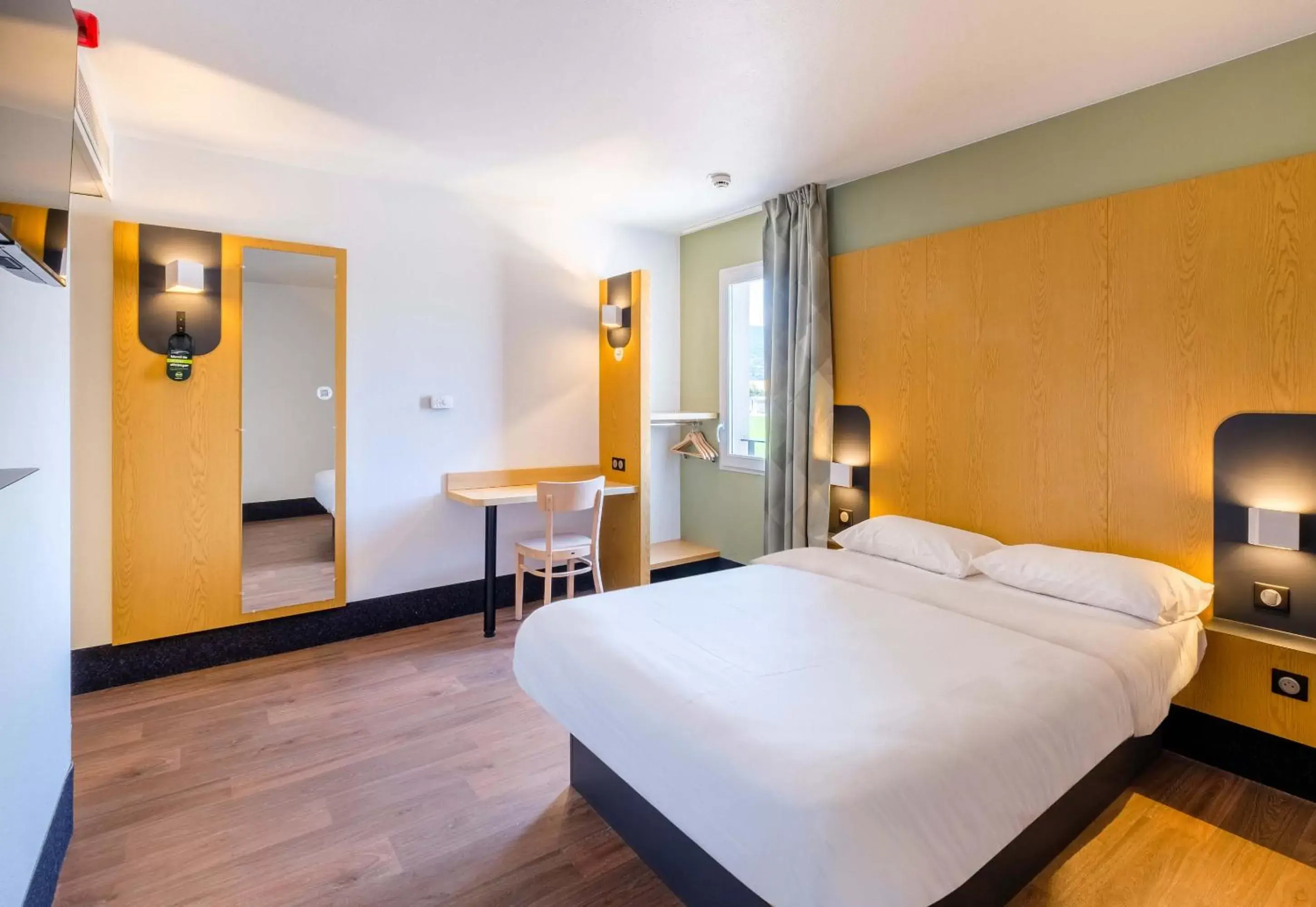 Bedroom, Bed in B&B HOTEL Cannes La Bocca Plage Bedroom, Bed in B&B HOTEL Cannes La Bocca Plage