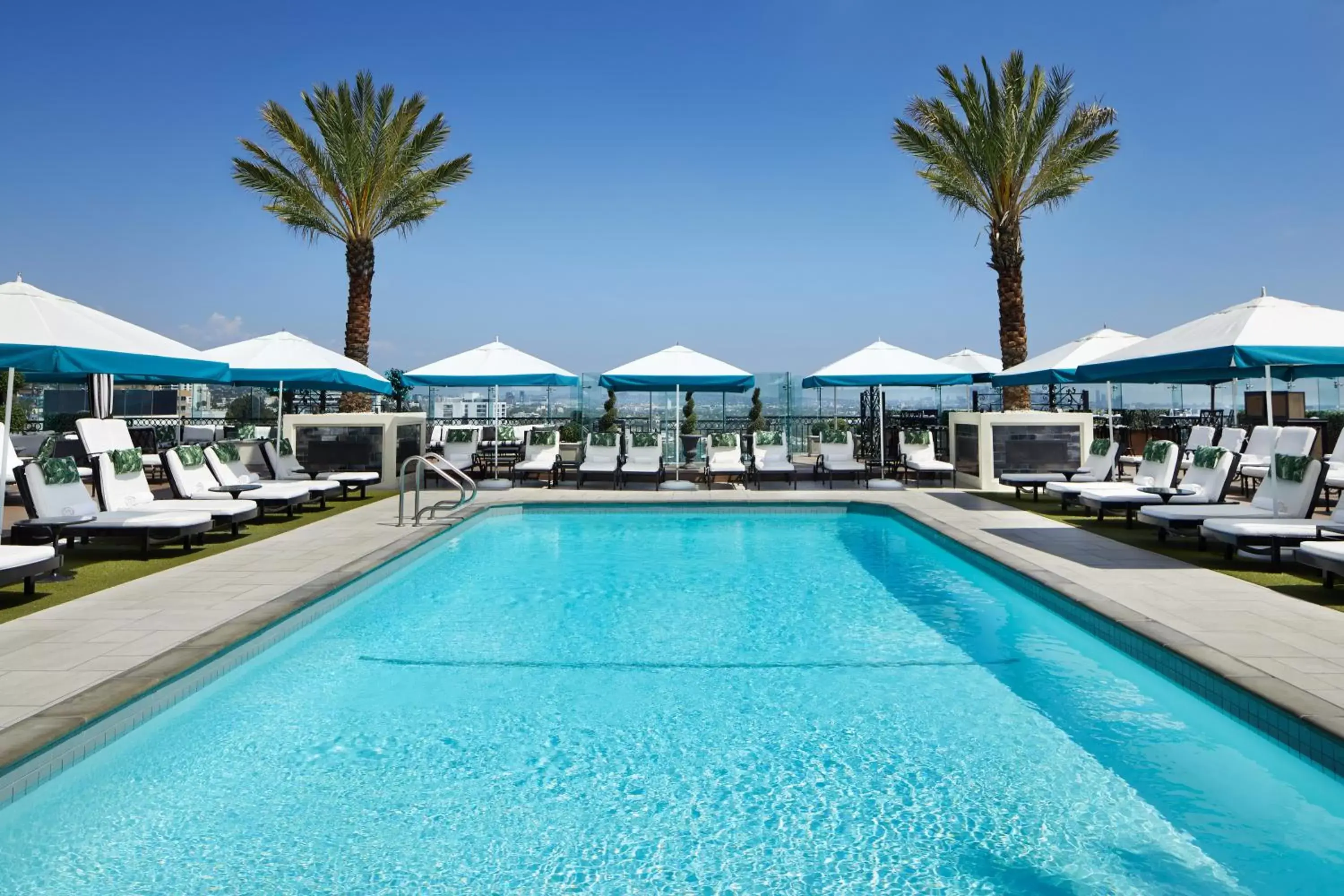 Swimming pool in The London West Hollywood at Beverly Hills Swimming pool in The London West Hollywood at Beverly Hills
