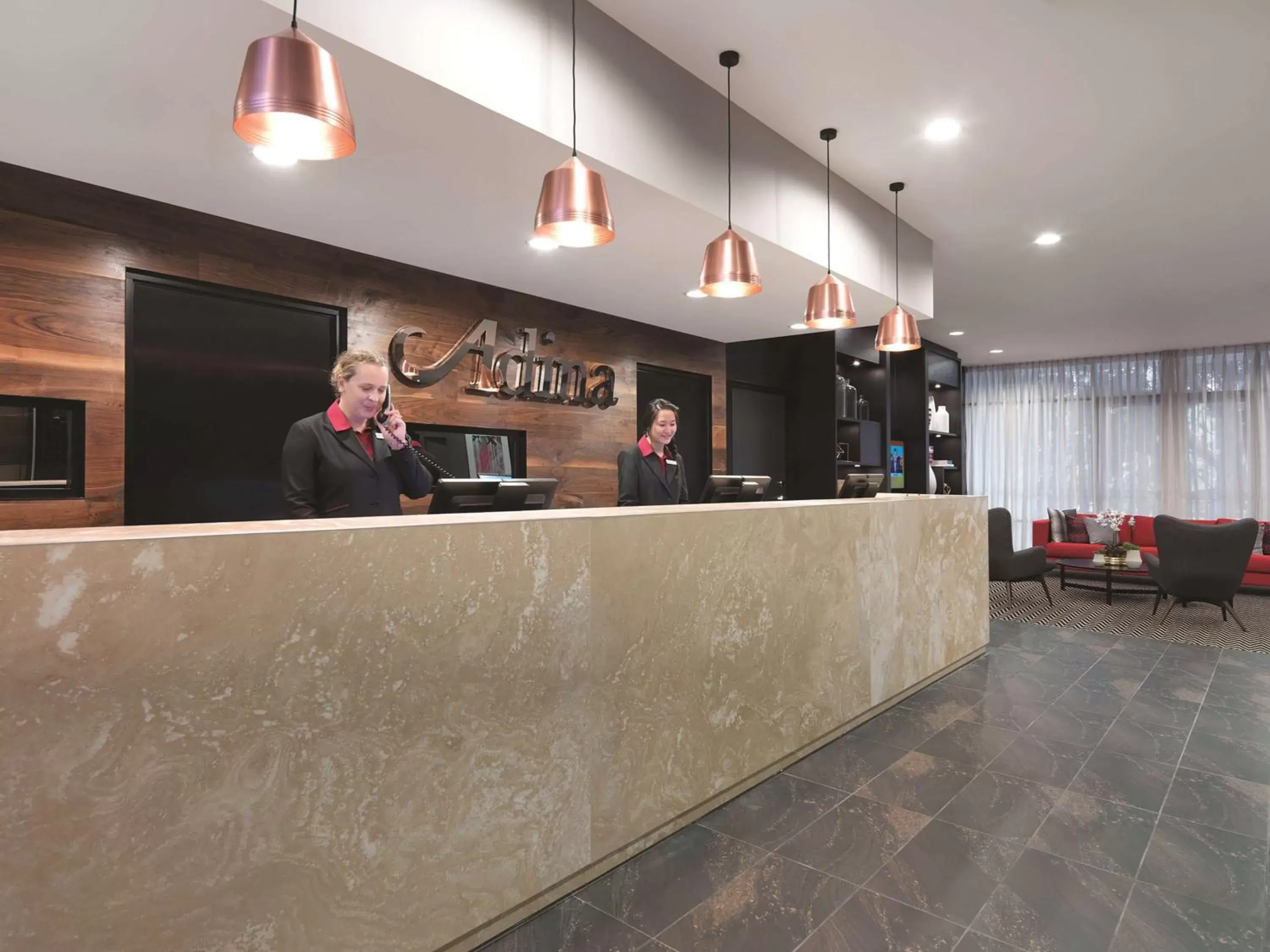 Lobby or reception in Adina Apartment Hotel Sydney Airport Lobby or reception in Adina Apartment Hotel Sydney Airport