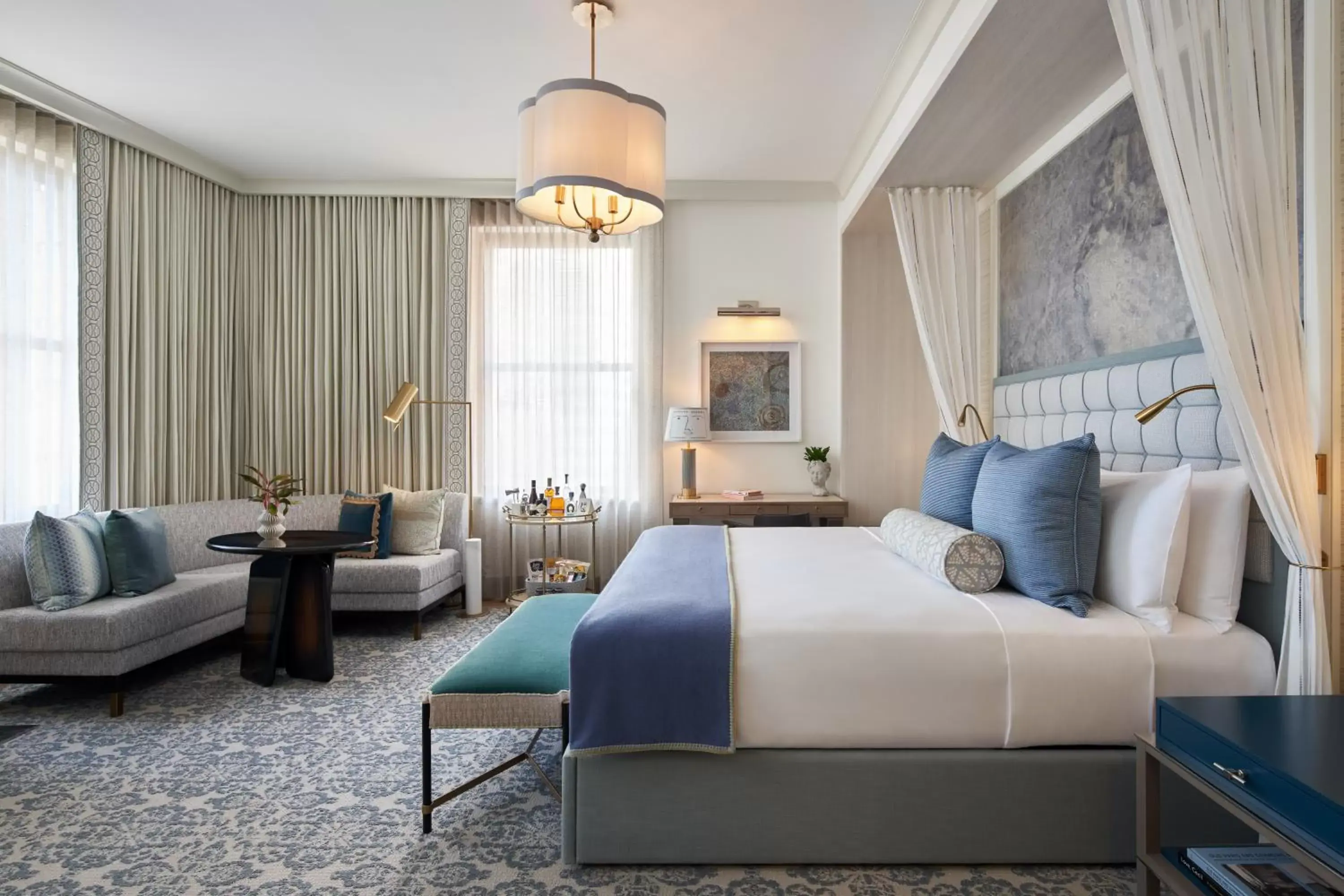 Bedroom, Bed in The Wall Street Hotel New York City Bedroom, Bed in The Wall Street Hotel New York City