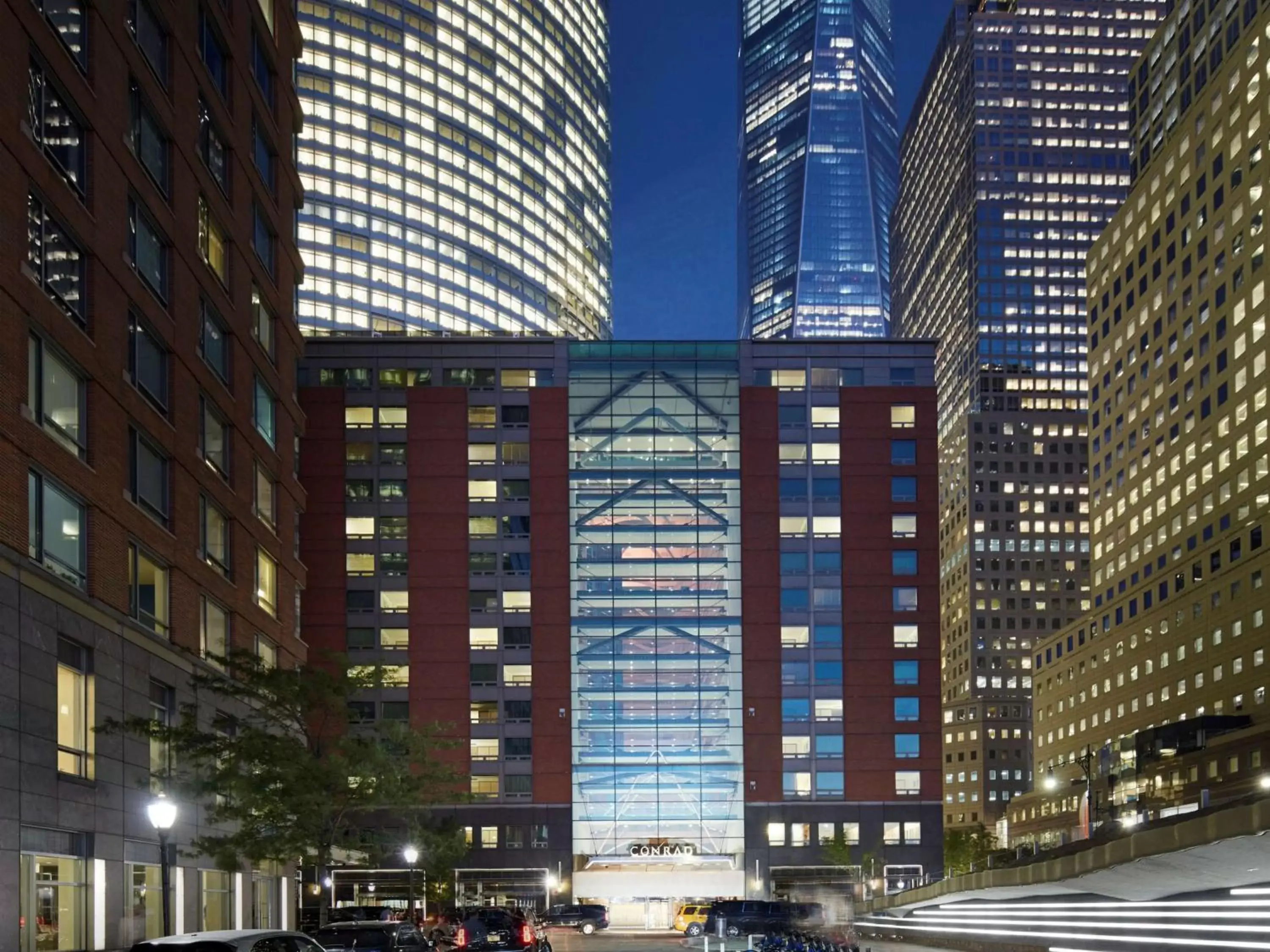 Property building in Conrad New York Downtown Property building in Conrad New York Downtown