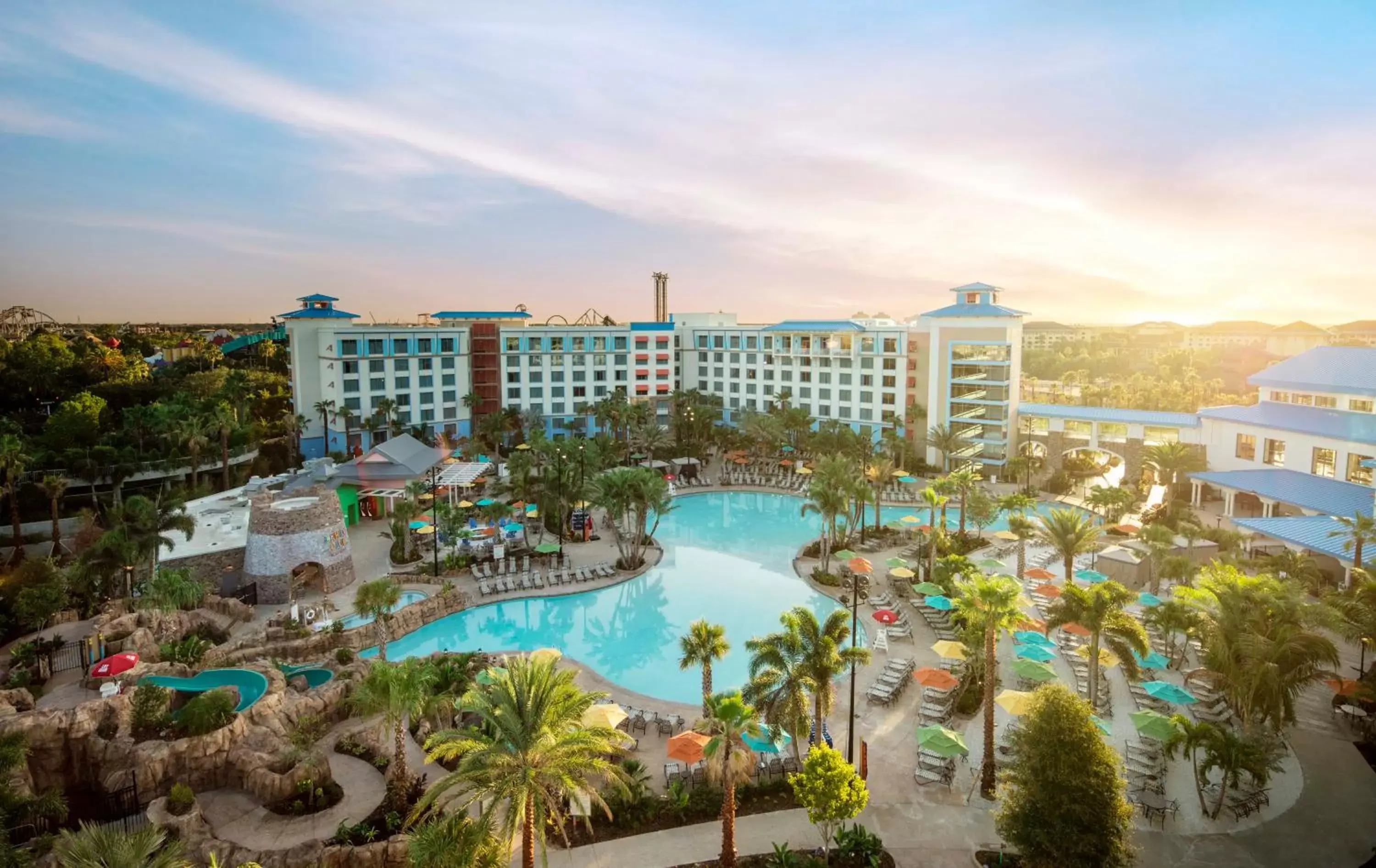 Property building in Universal's Loews Sapphire Falls Resort Property building in Universal's Loews Sapphire Falls Resort
