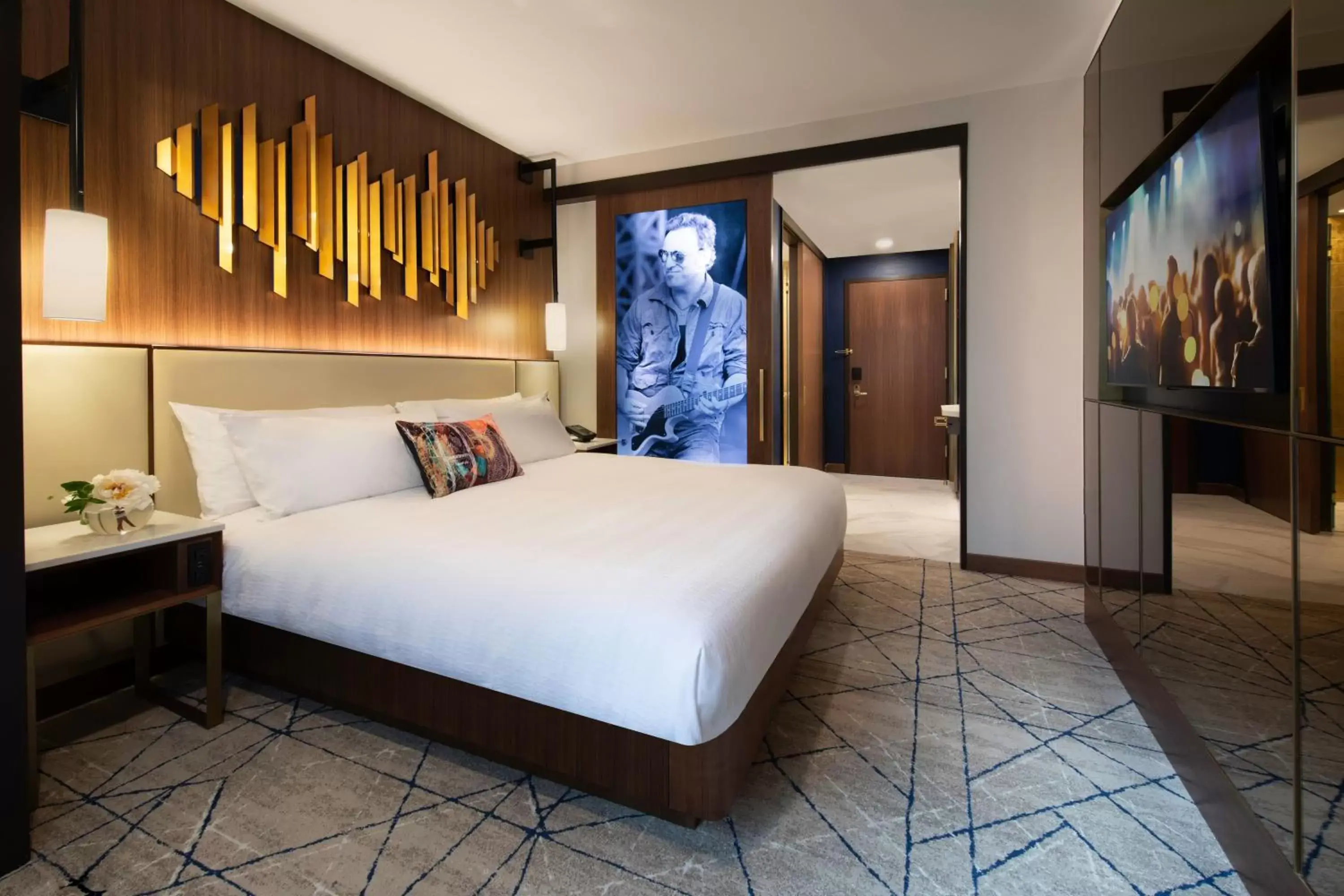Bed in Hard Rock Hotel New York Bed in Hard Rock Hotel New York