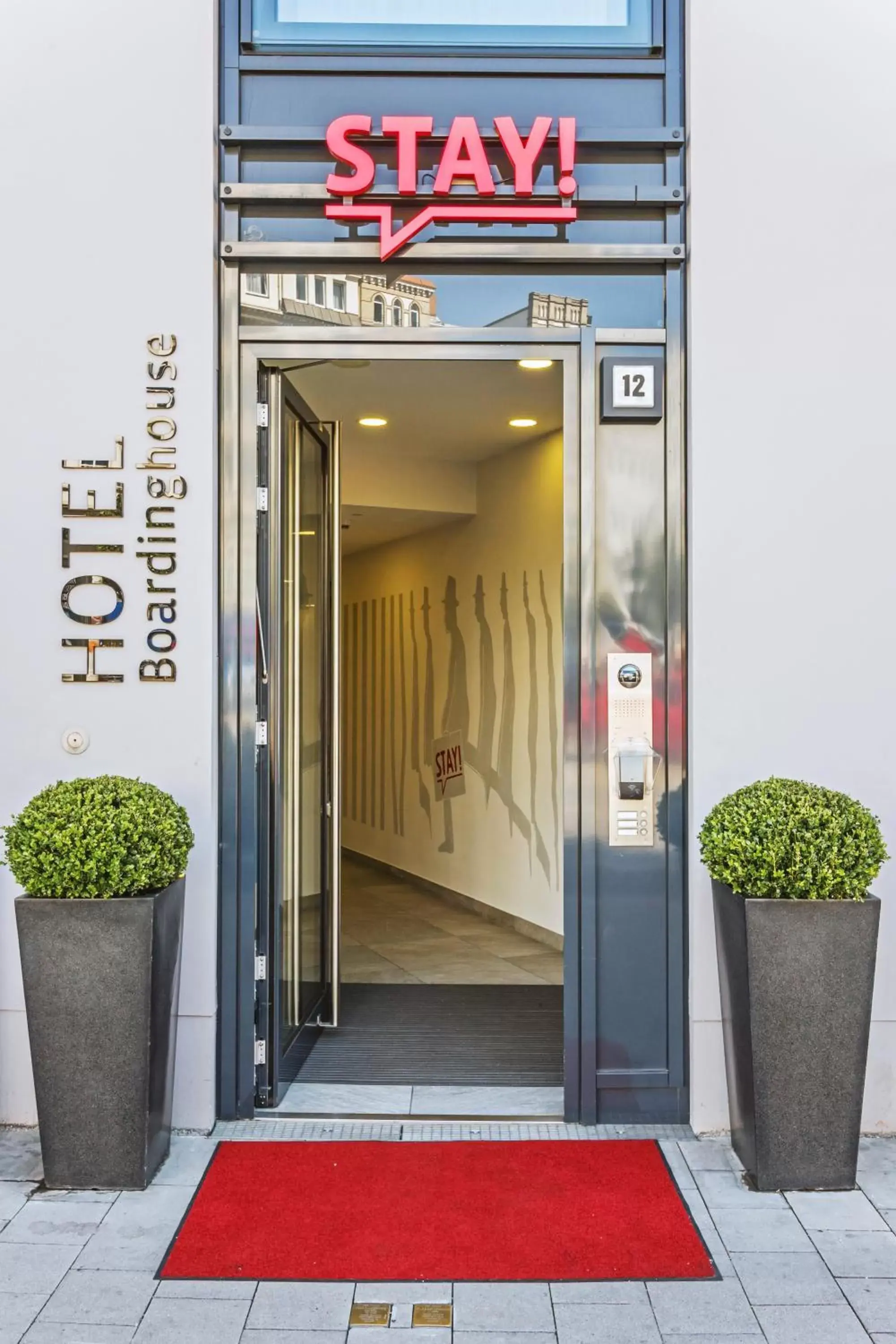 Facade/entrance in Stay! Hotel Boardinghouse Facade/entrance in Stay! Hotel Boardinghouse