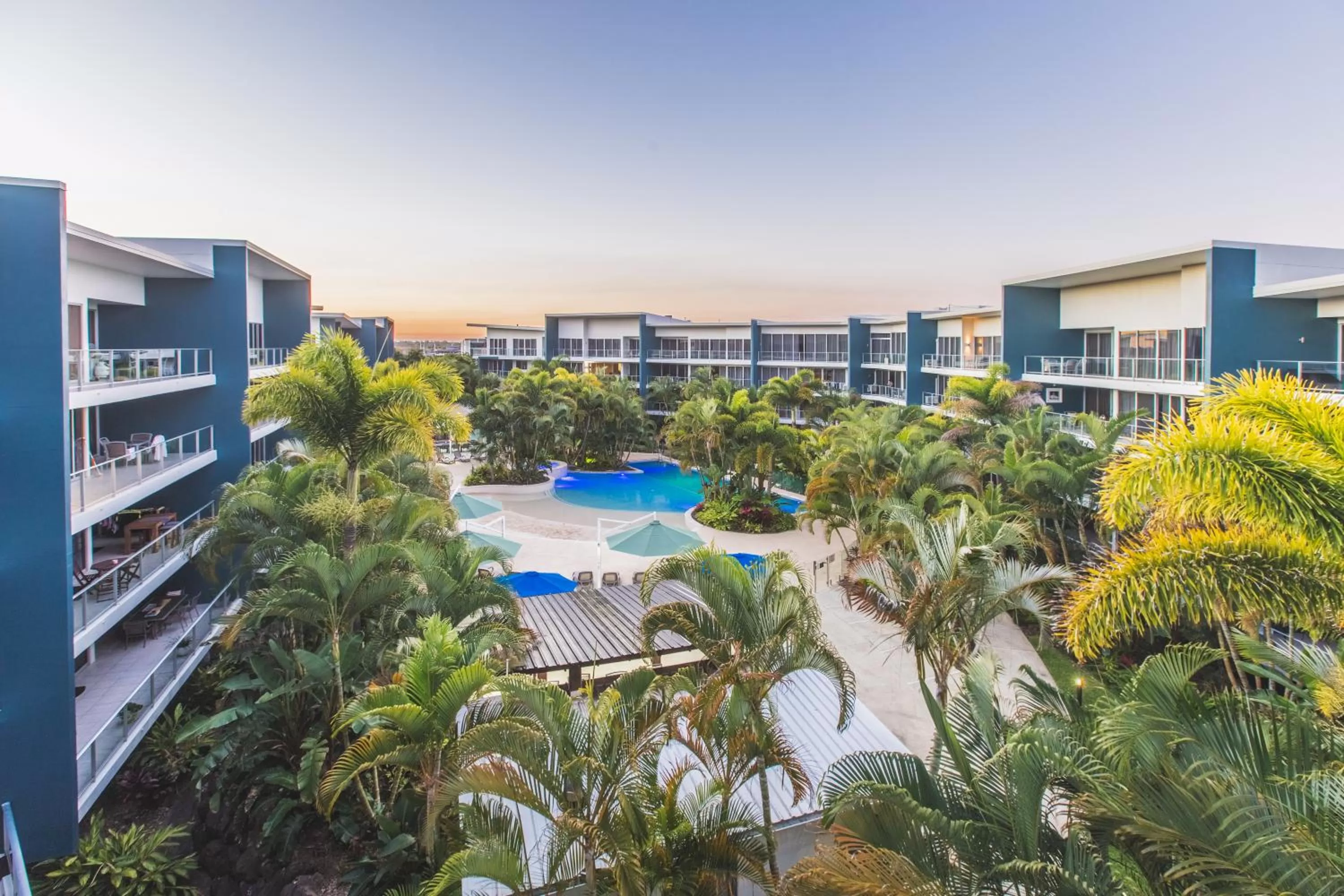 Pool view in Azzura Greens Resort