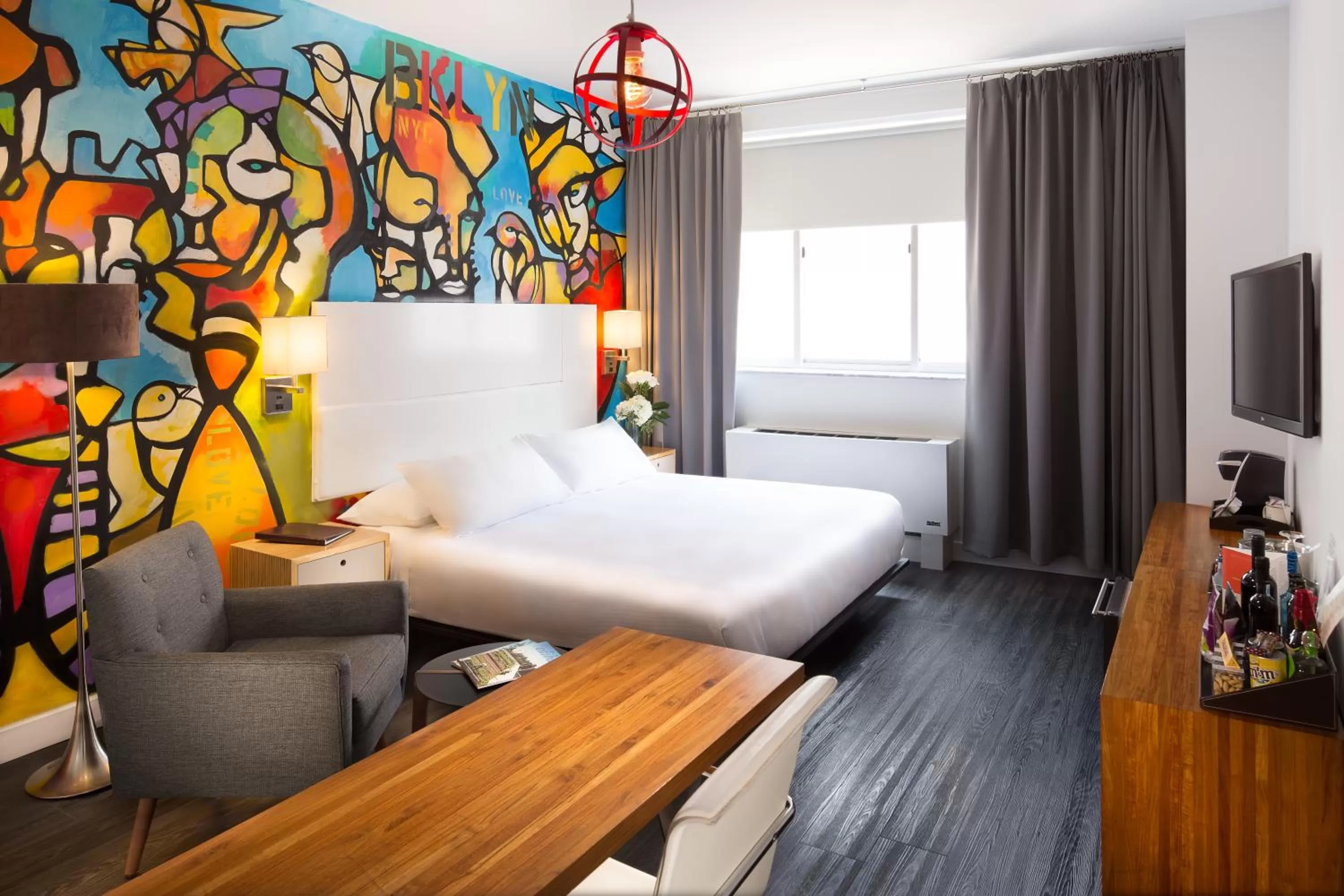 Photo of the whole room, Bed in NU Hotel