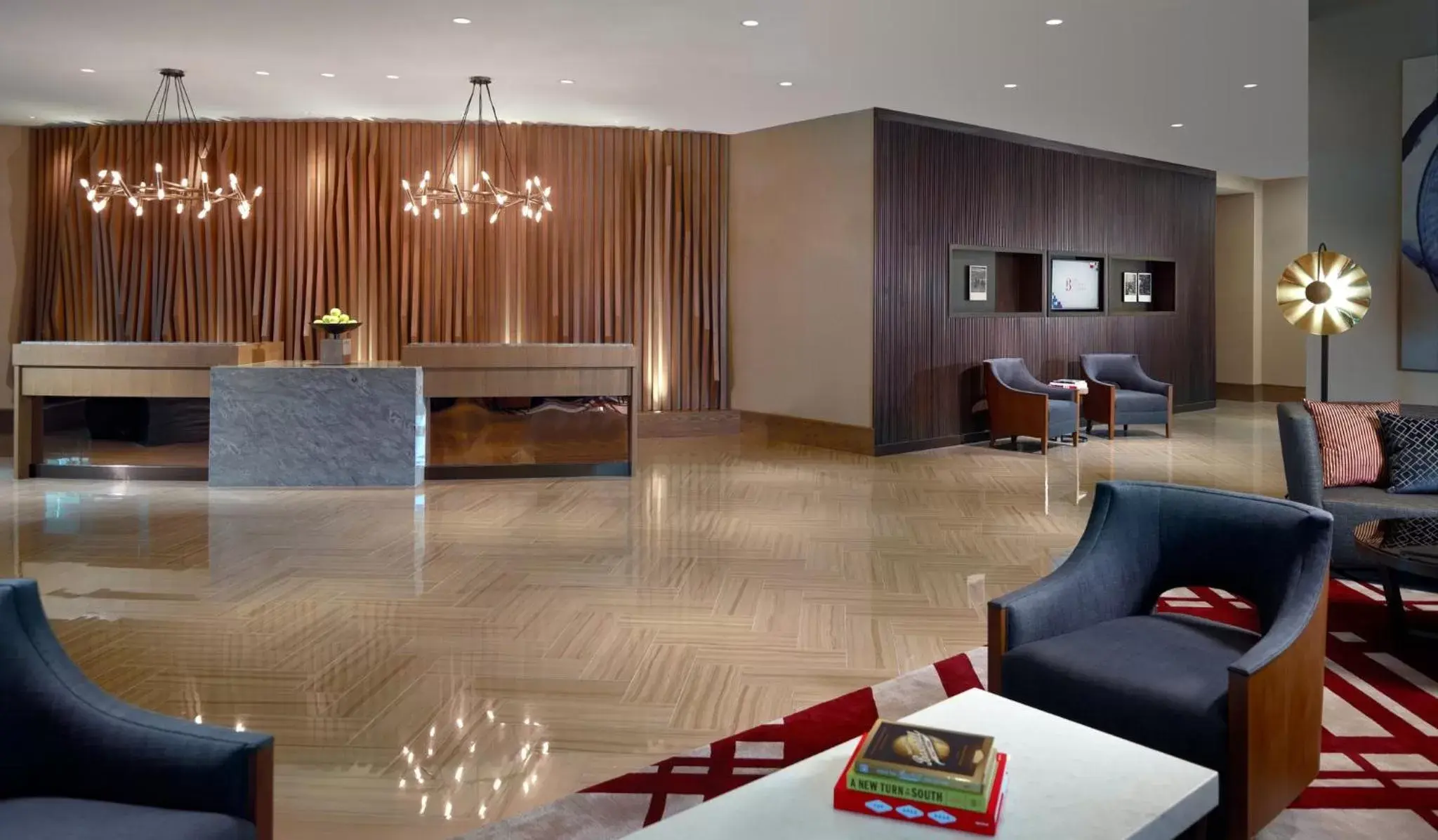 Lobby or reception in Omni Hotel at the Battery Atlanta Lobby or reception in Omni Hotel at the Battery Atlanta