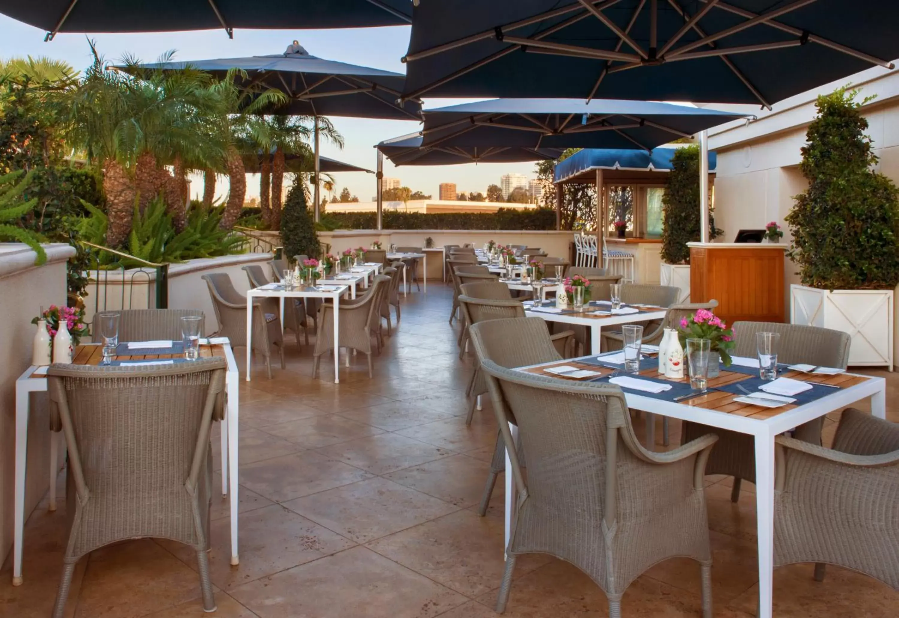 Patio in The Peninsula Beverly Hills Patio in The Peninsula Beverly Hills