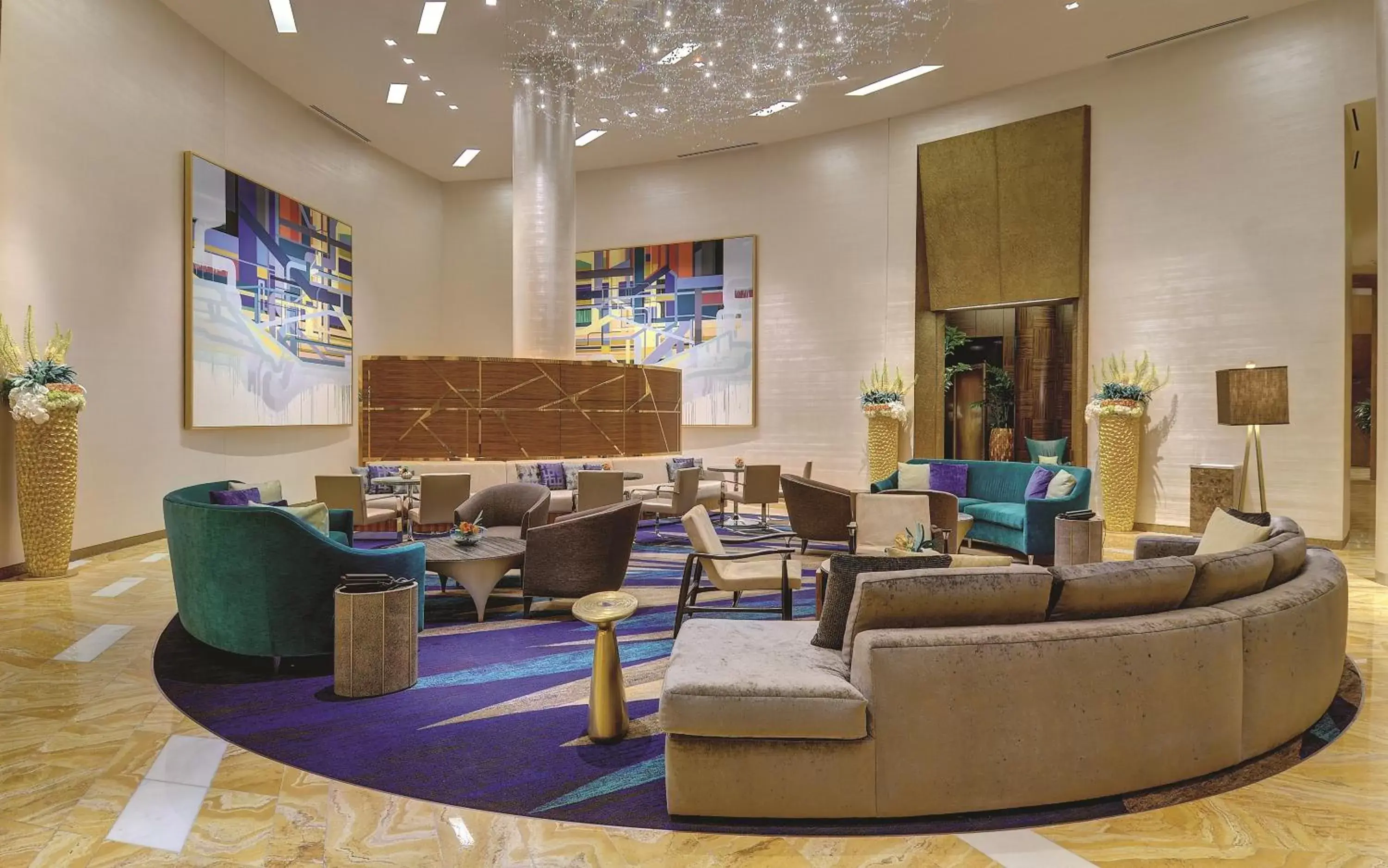Lobby or reception in ARIA Resort & Casino Lobby or reception in ARIA Resort & Casino