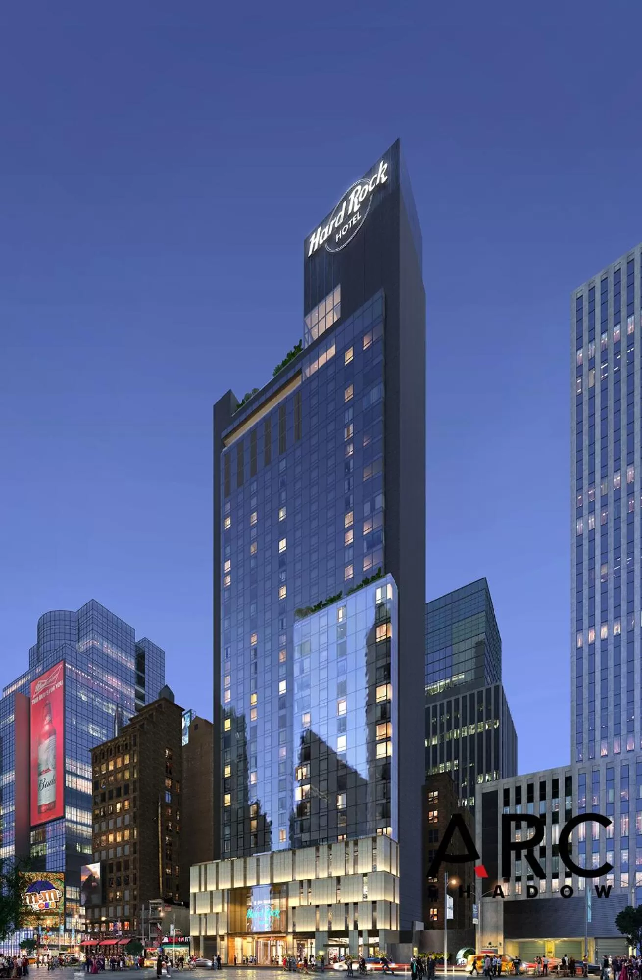 Property building in Hard Rock Hotel New York