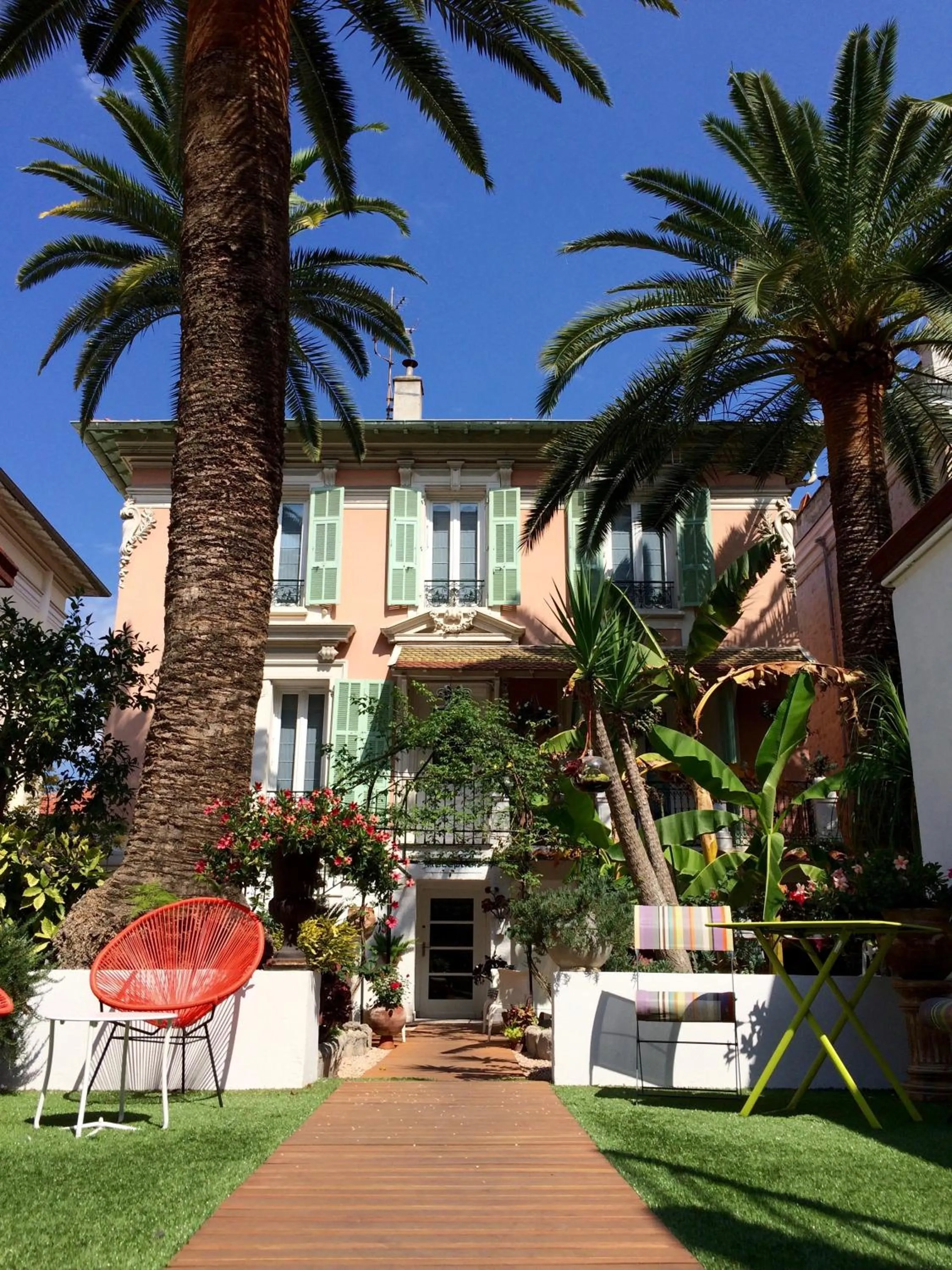 Garden in Hotel Villa Rose
