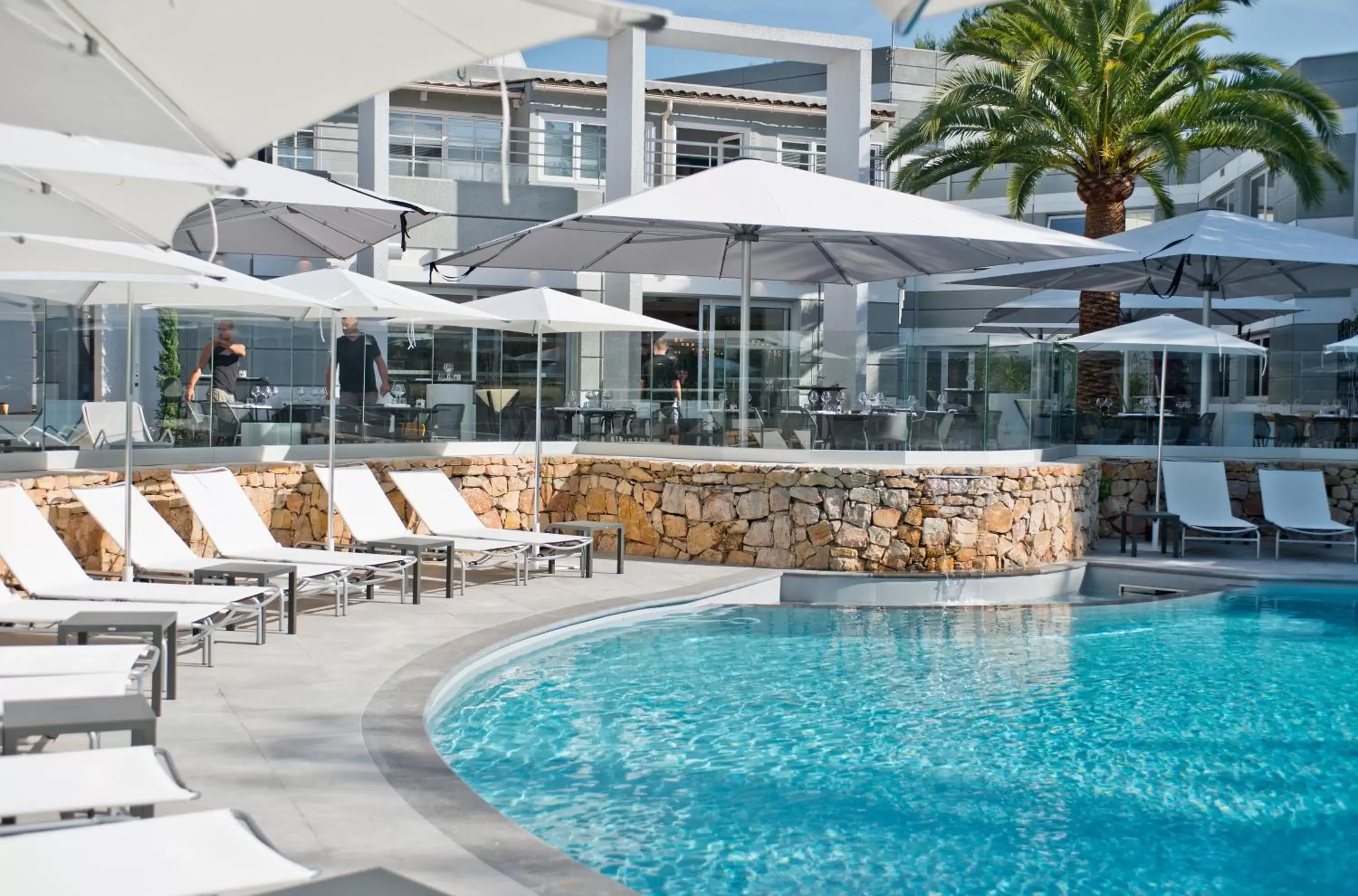 Pool view in Golden Tulip Sophia Antipolis - Hotel & Spa Pool view in Golden Tulip Sophia Antipolis - Hotel & Spa