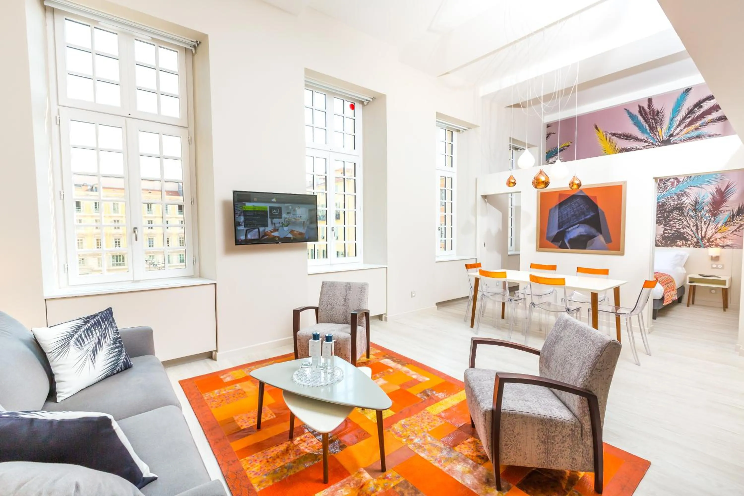 Living room in Palais Saleya Boutique Hôtel
