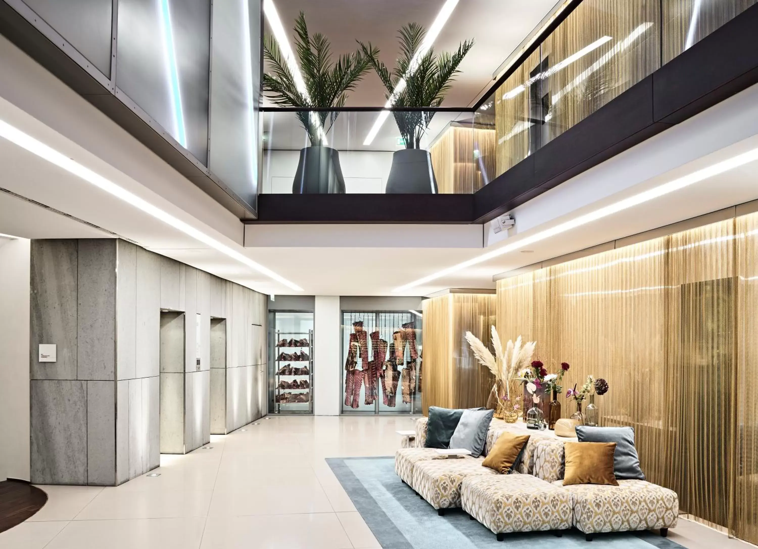 Lobby or reception in SIDE, Hamburg, a Member of Design Hotels Lobby or reception in SIDE, Hamburg, a Member of Design Hotels