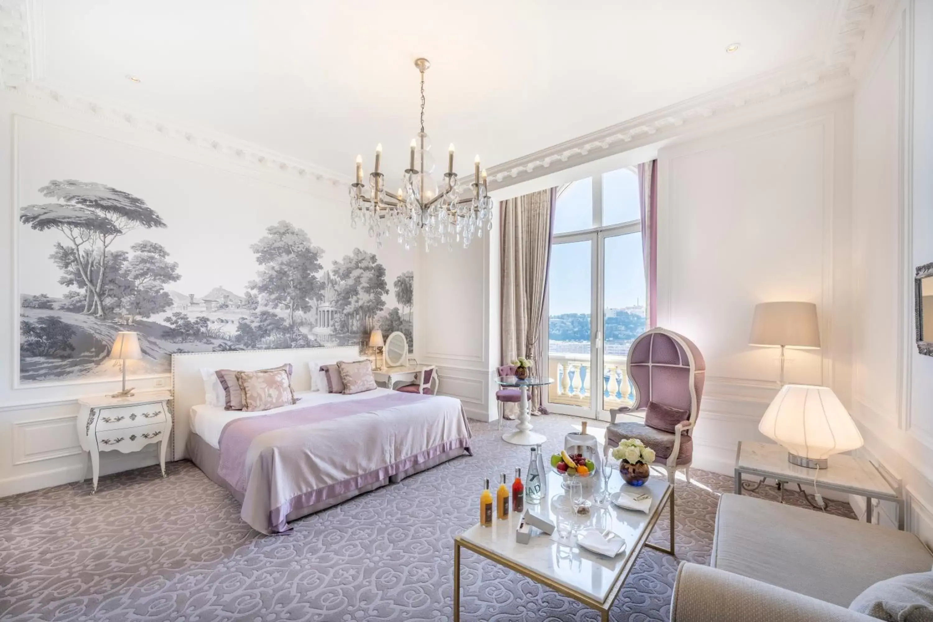 Bedroom, Bed in Hôtel Hermitage Monte-Carlo Bedroom, Bed in Hôtel Hermitage Monte-Carlo