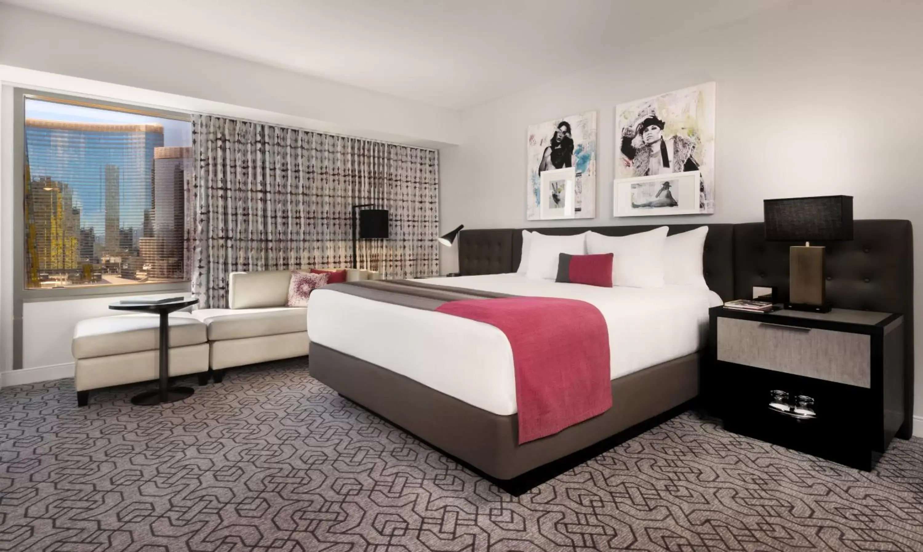 Bedroom, Bed in Planet Hollywood Resort & Casino Bedroom, Bed in Planet Hollywood Resort & Casino