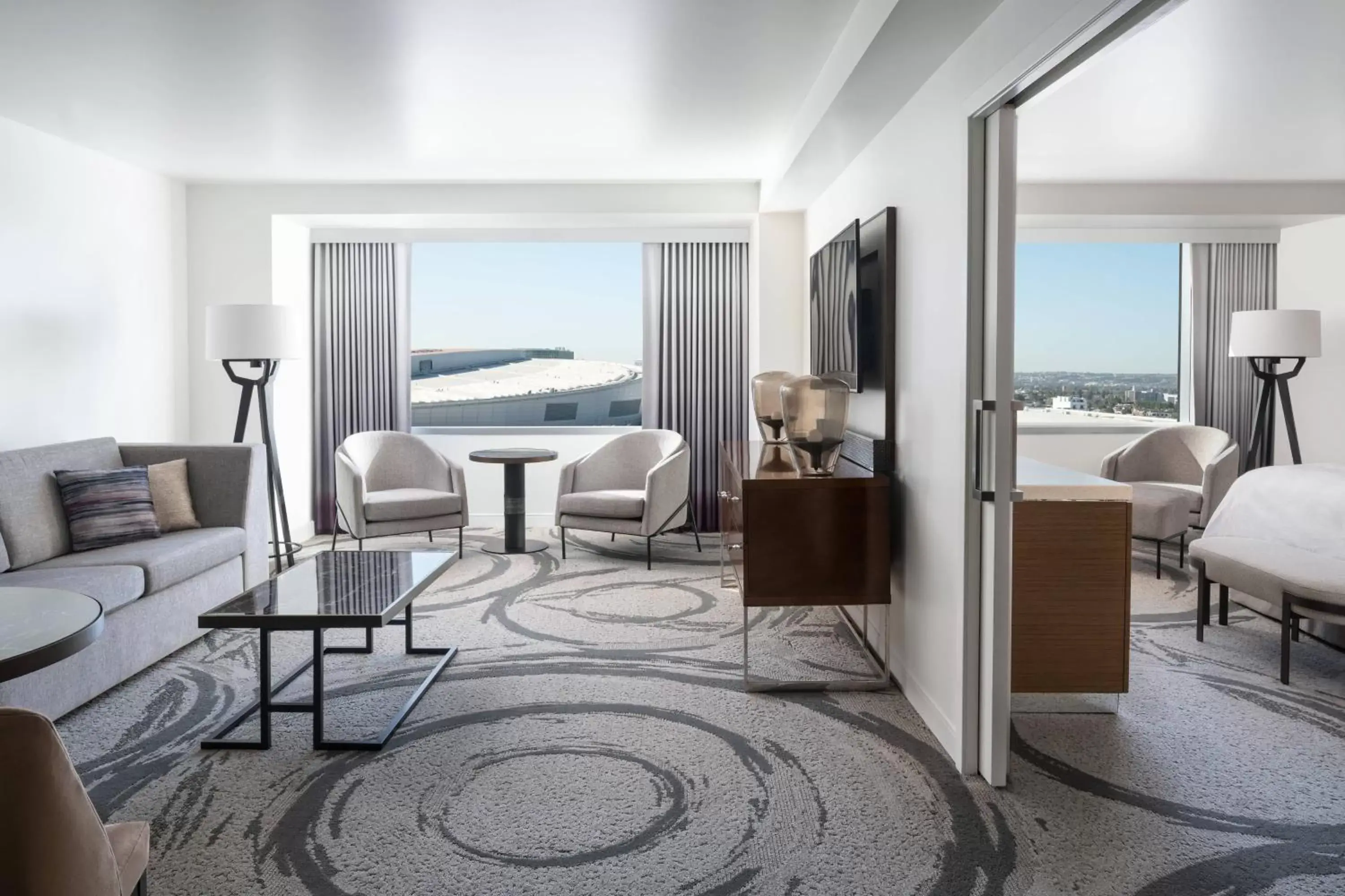 Living room in JW Marriott Los Angeles L.A. LIVE Living room in JW Marriott Los Angeles L.A. LIVE