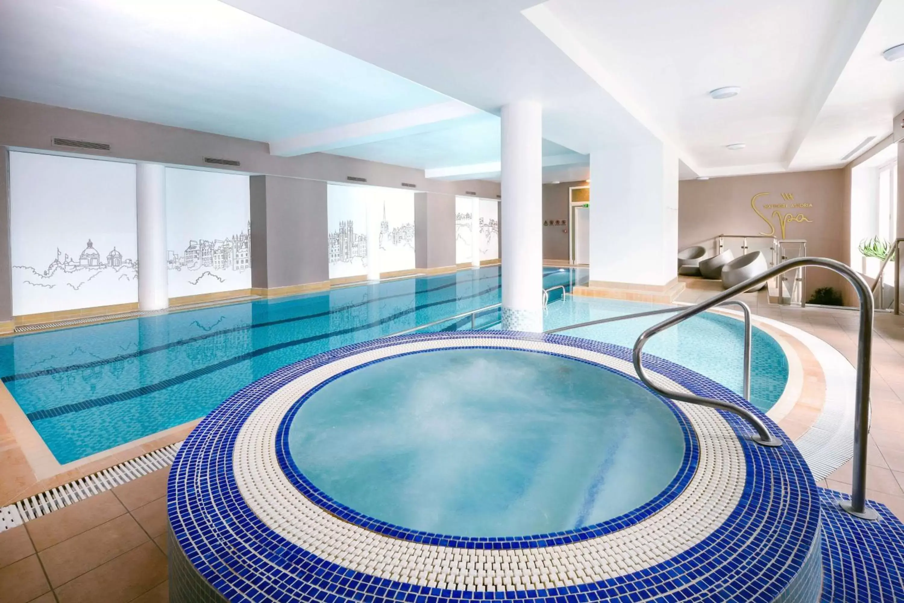 Swimming pool in The Caledonian Edinburgh, Curio Collection by Hilton Swimming pool in The Caledonian Edinburgh, Curio Collection by Hilton