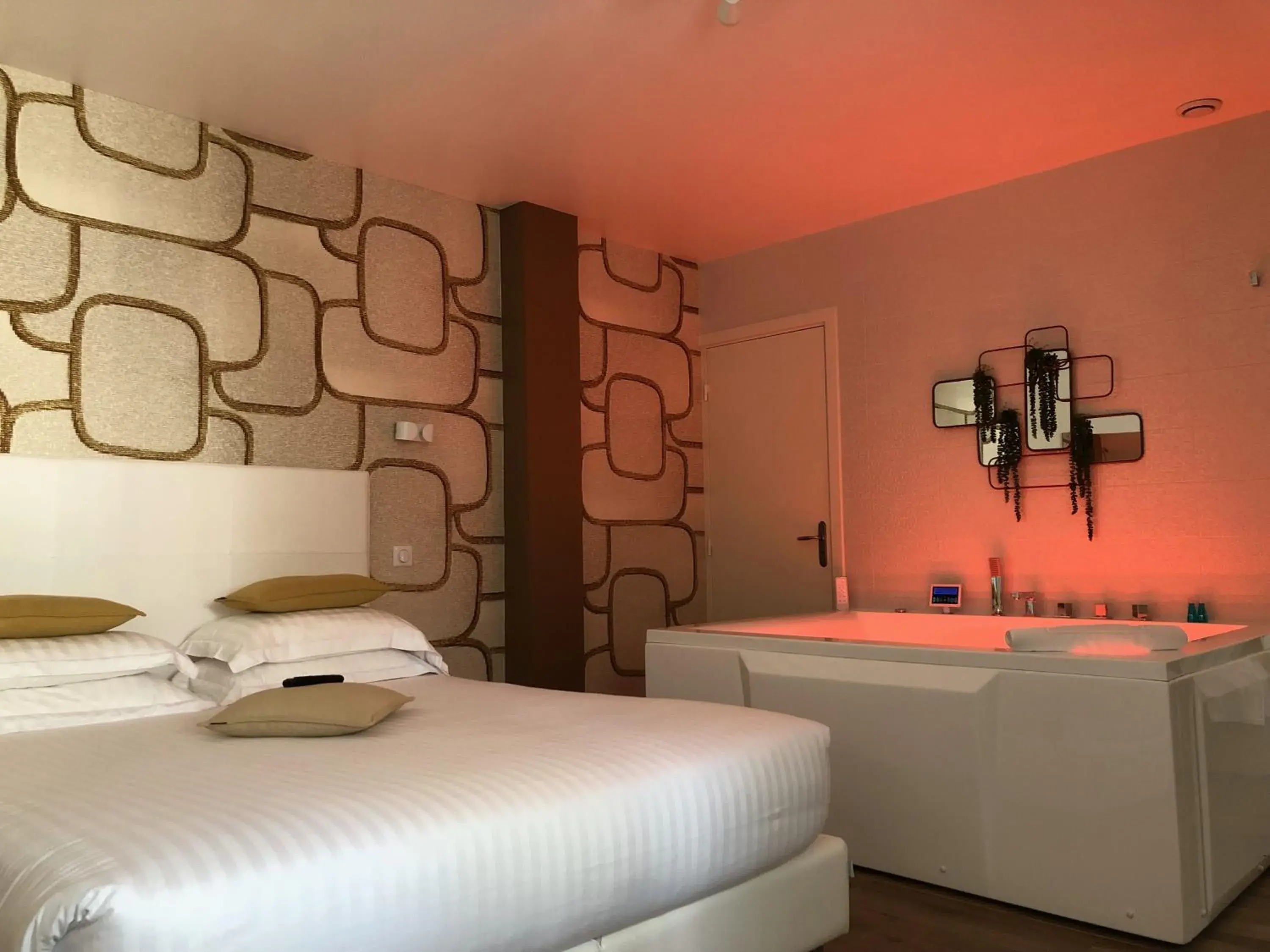 Bed in Hotel Villa Rose Bed in Hotel Villa Rose