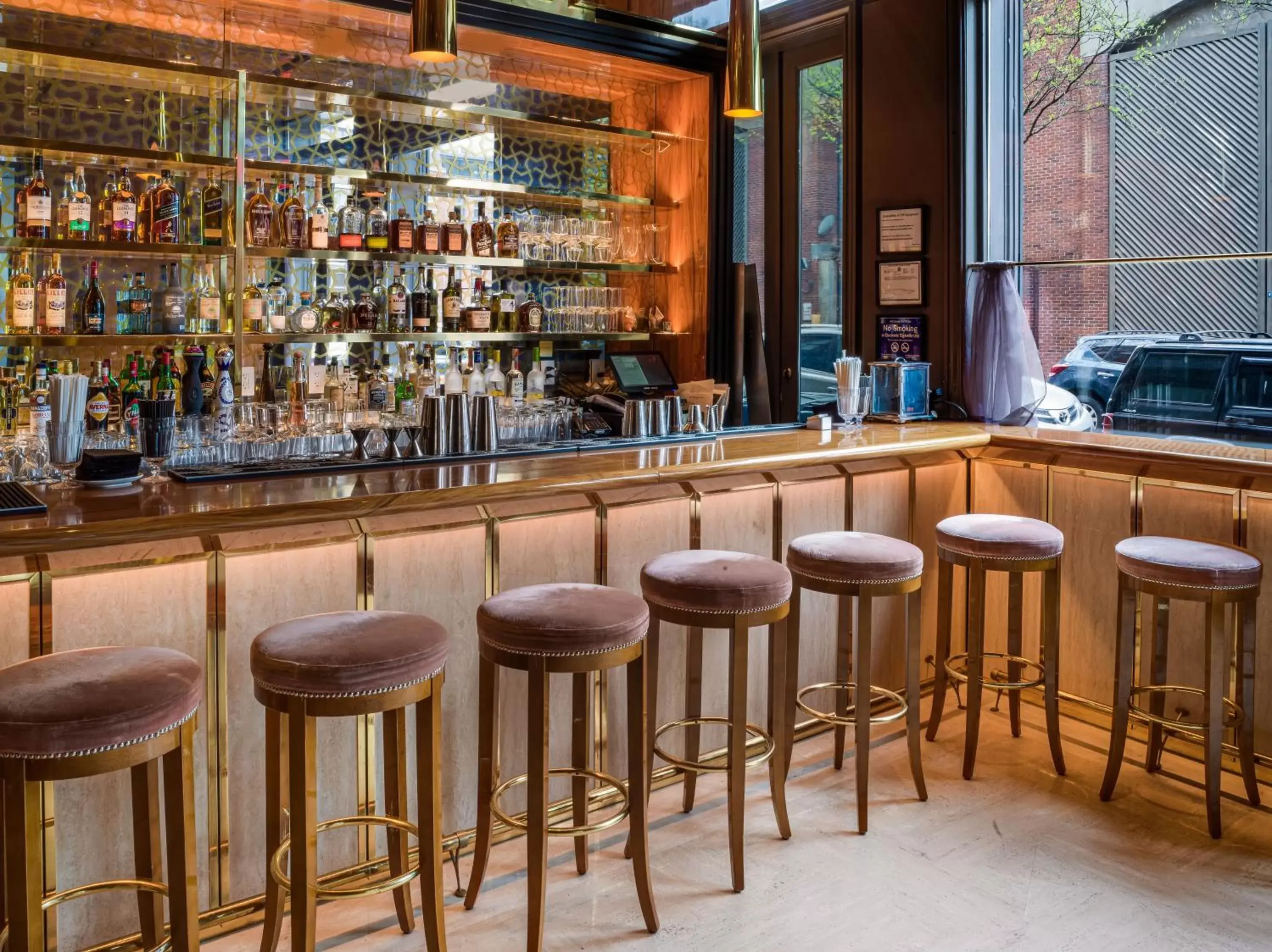 Lounge or bar in 33 Hotel, New York City, Seaport Lounge or bar in 33 Hotel, New York City, Seaport