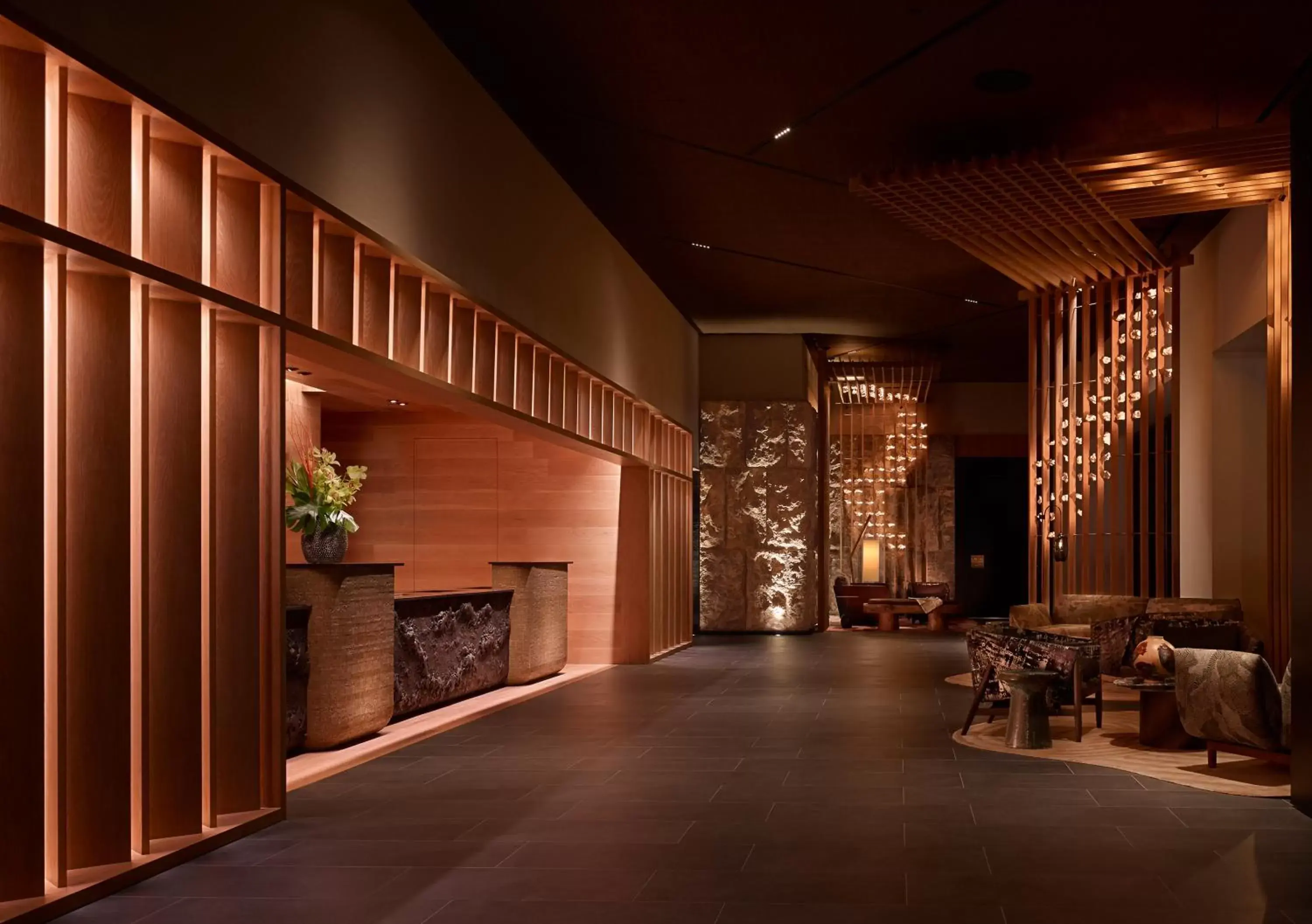 Living room in Nobu Hotel Atlanta Living room in Nobu Hotel Atlanta