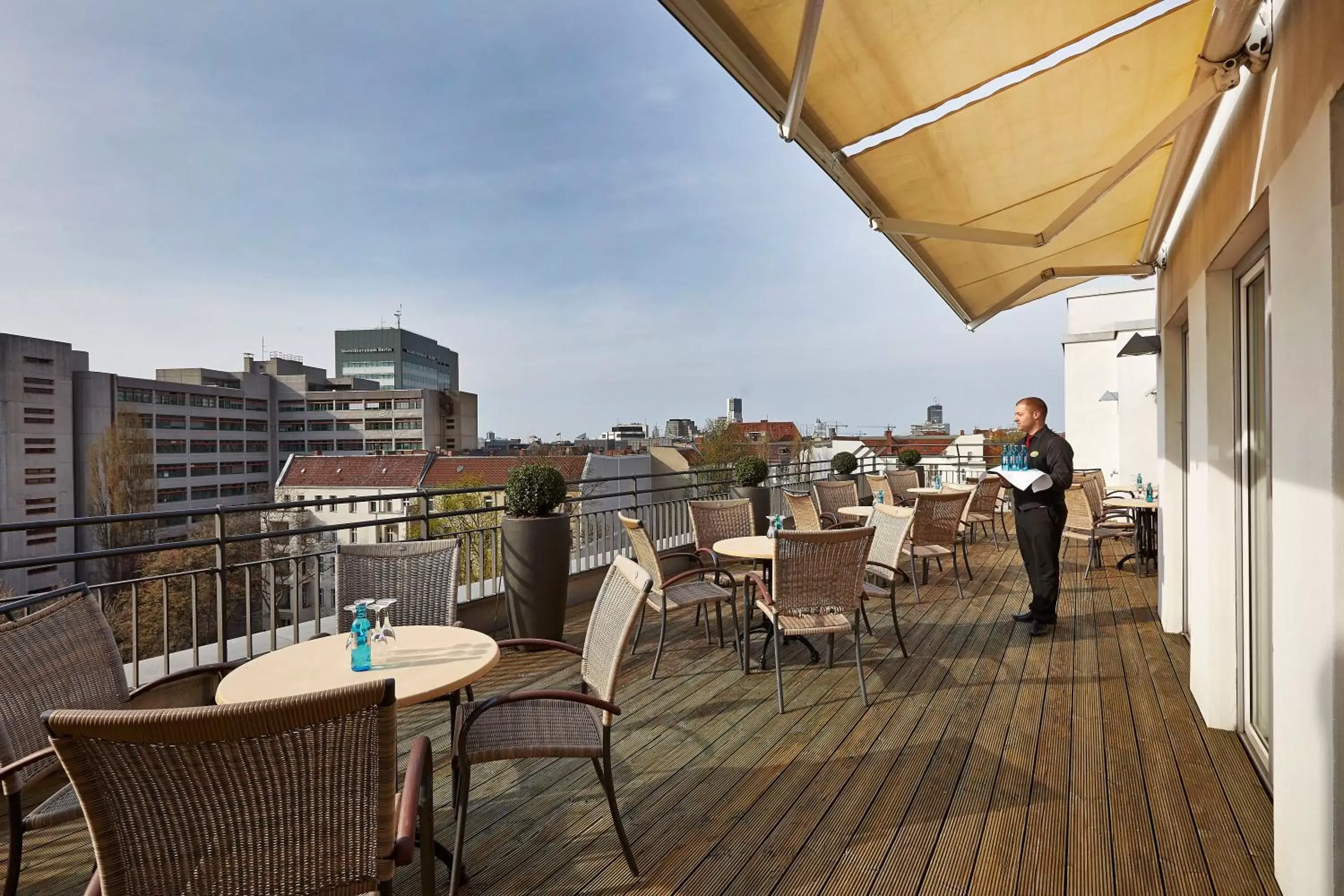 Balcony/Terrace in HYPERION Hotel Berlin Balcony/Terrace in HYPERION Hotel Berlin