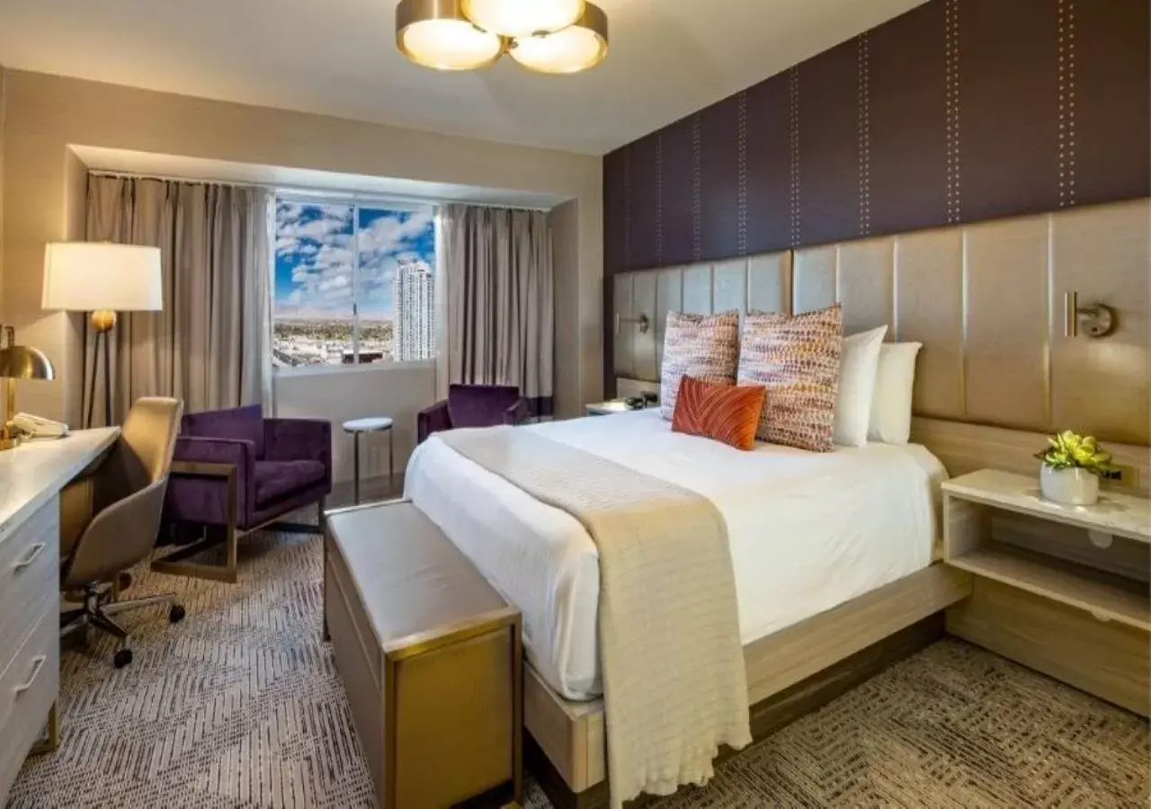 Bedroom, Bed in SAHARA Las Vegas Bedroom, Bed in SAHARA Las Vegas