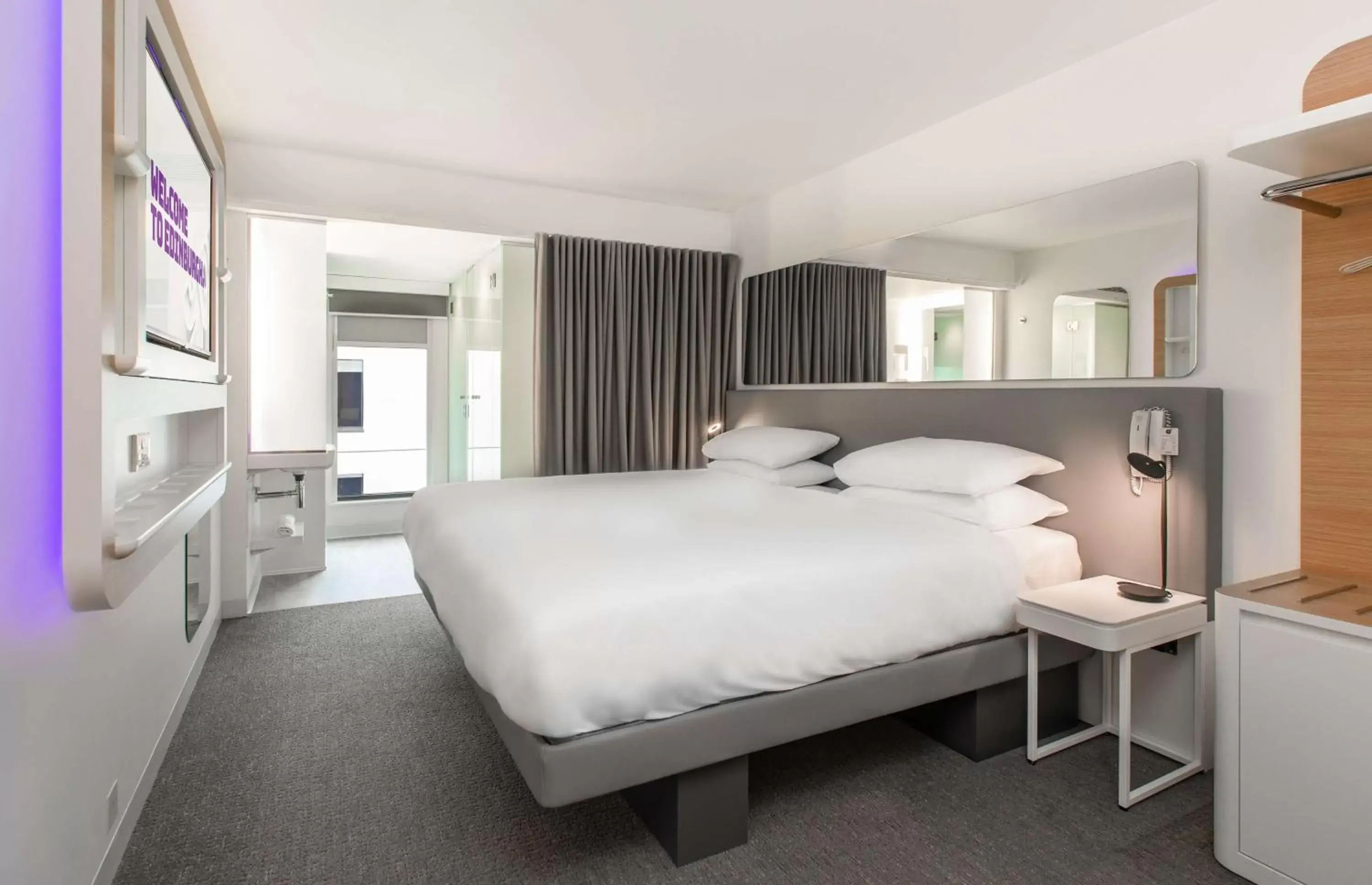 Photo of the whole room, Bed in YOTEL Edinburgh Photo of the whole room, Bed in YOTEL Edinburgh