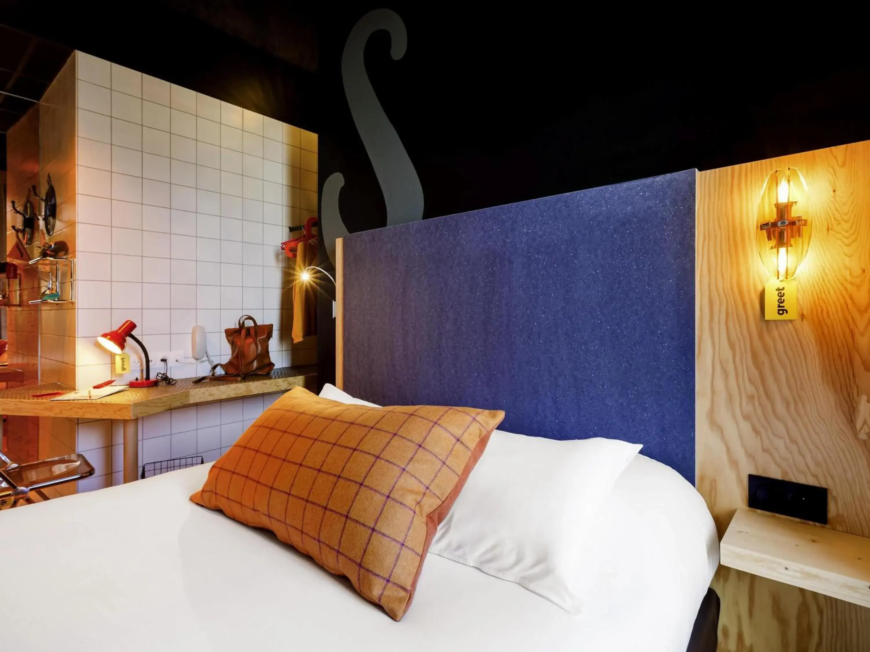 Bedroom, Bed in Greet Hotel Lyon Confluence Bedroom, Bed in Greet Hotel Lyon Confluence