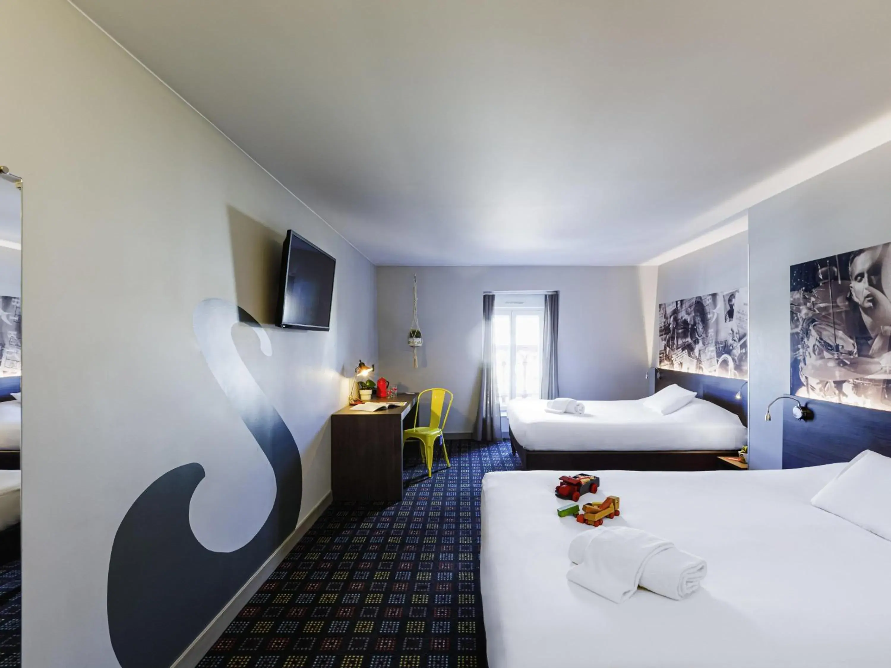 Bedroom, Bed in Greet Hotel Lyon Confluence Bedroom, Bed in Greet Hotel Lyon Confluence
