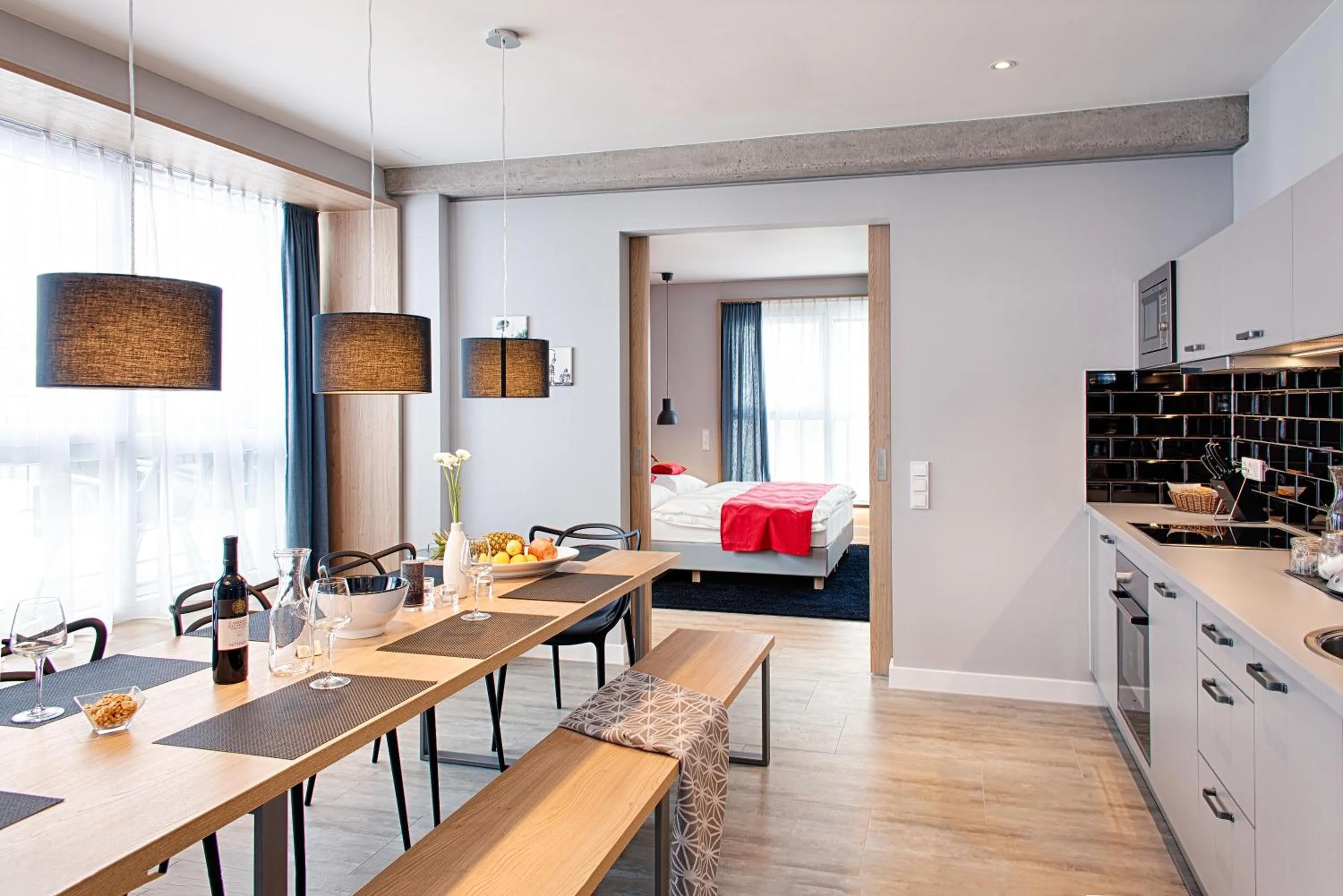 Dining area in MLOFT Apartments München