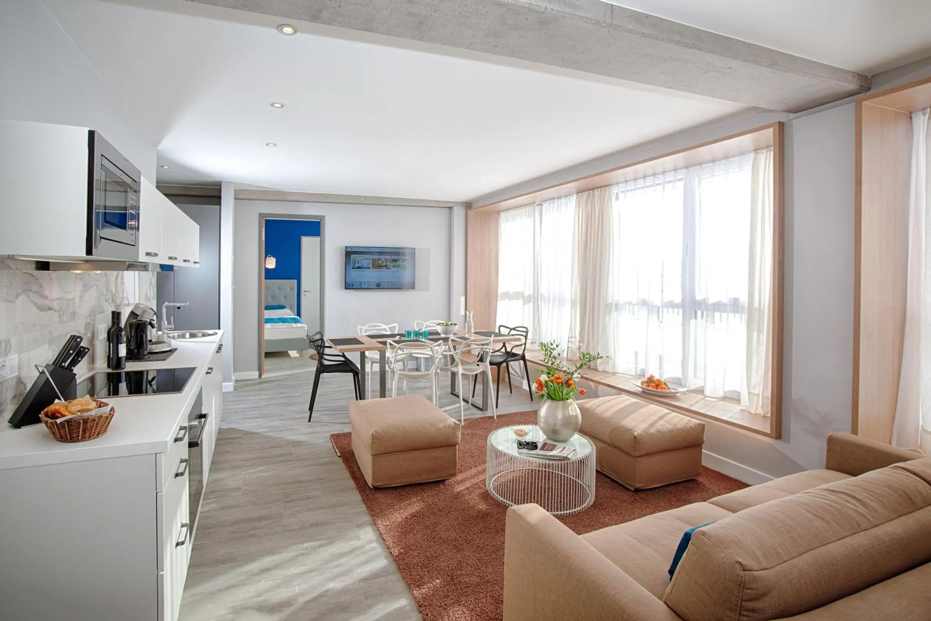 Living room in MLOFT Apartments München Living room in MLOFT Apartments München