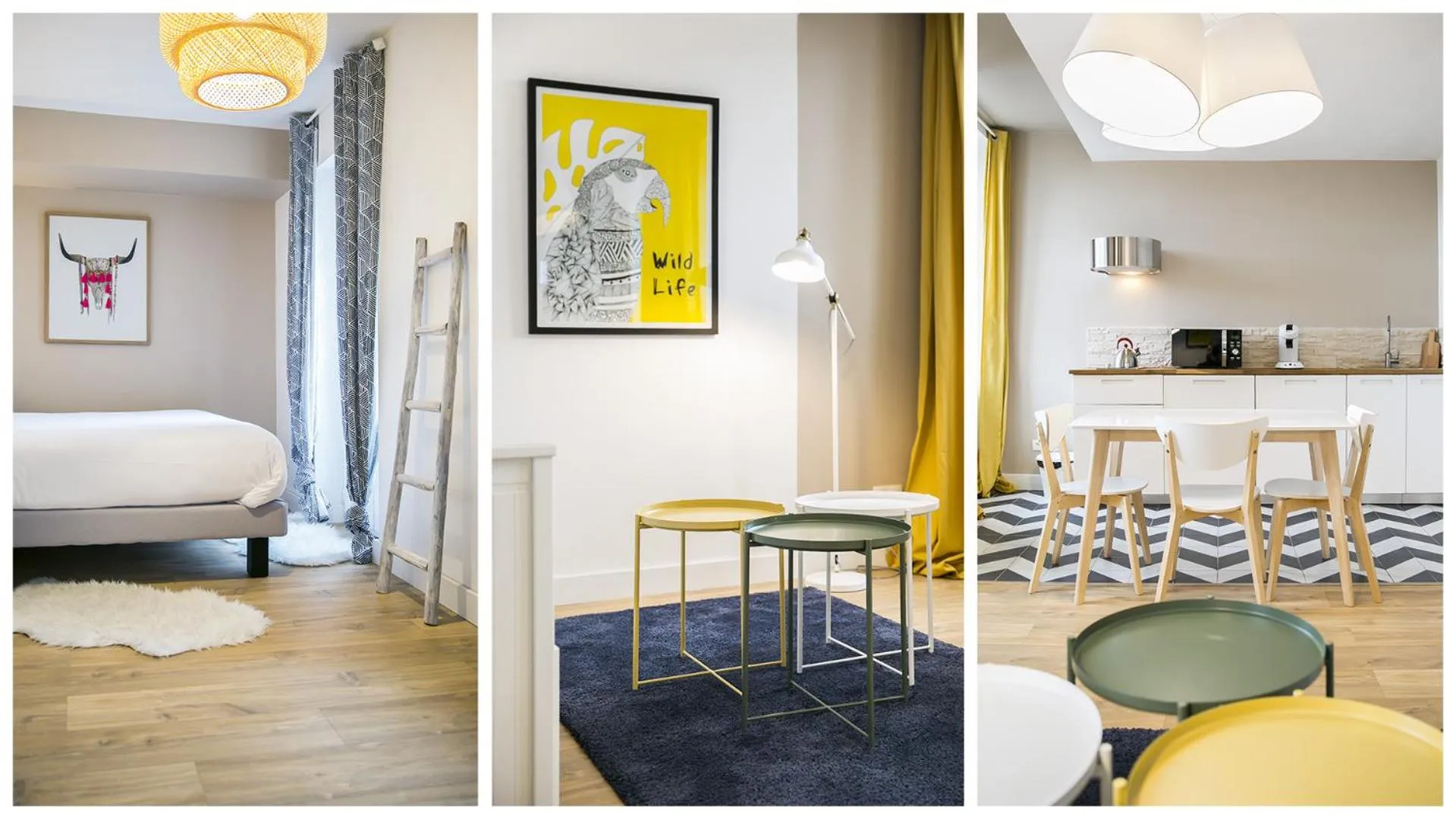 Living room, Bed in URBAN LOFT & SPA Marseille