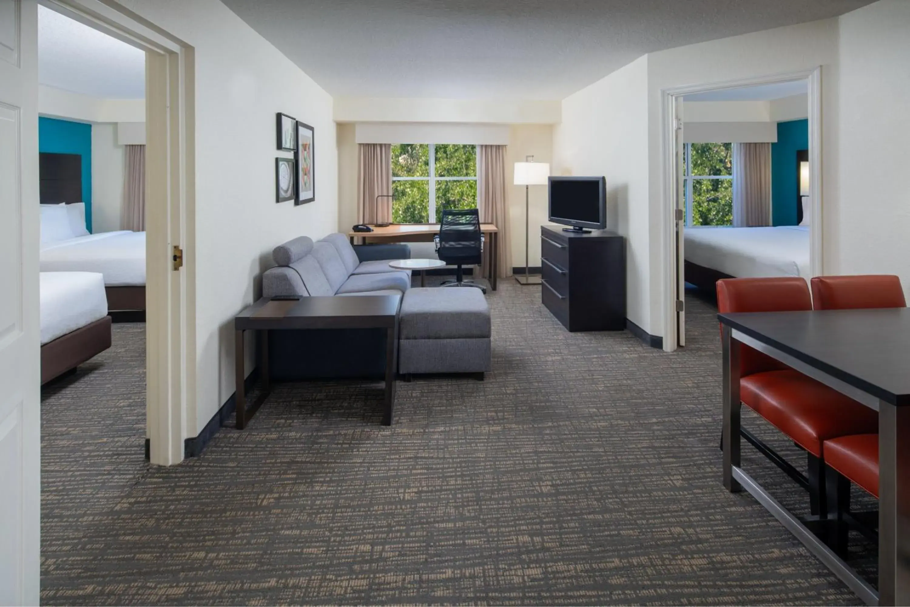 Living room, Bed in Residence Inn Orlando Convention Center Living room, Bed in Residence Inn Orlando Convention Center