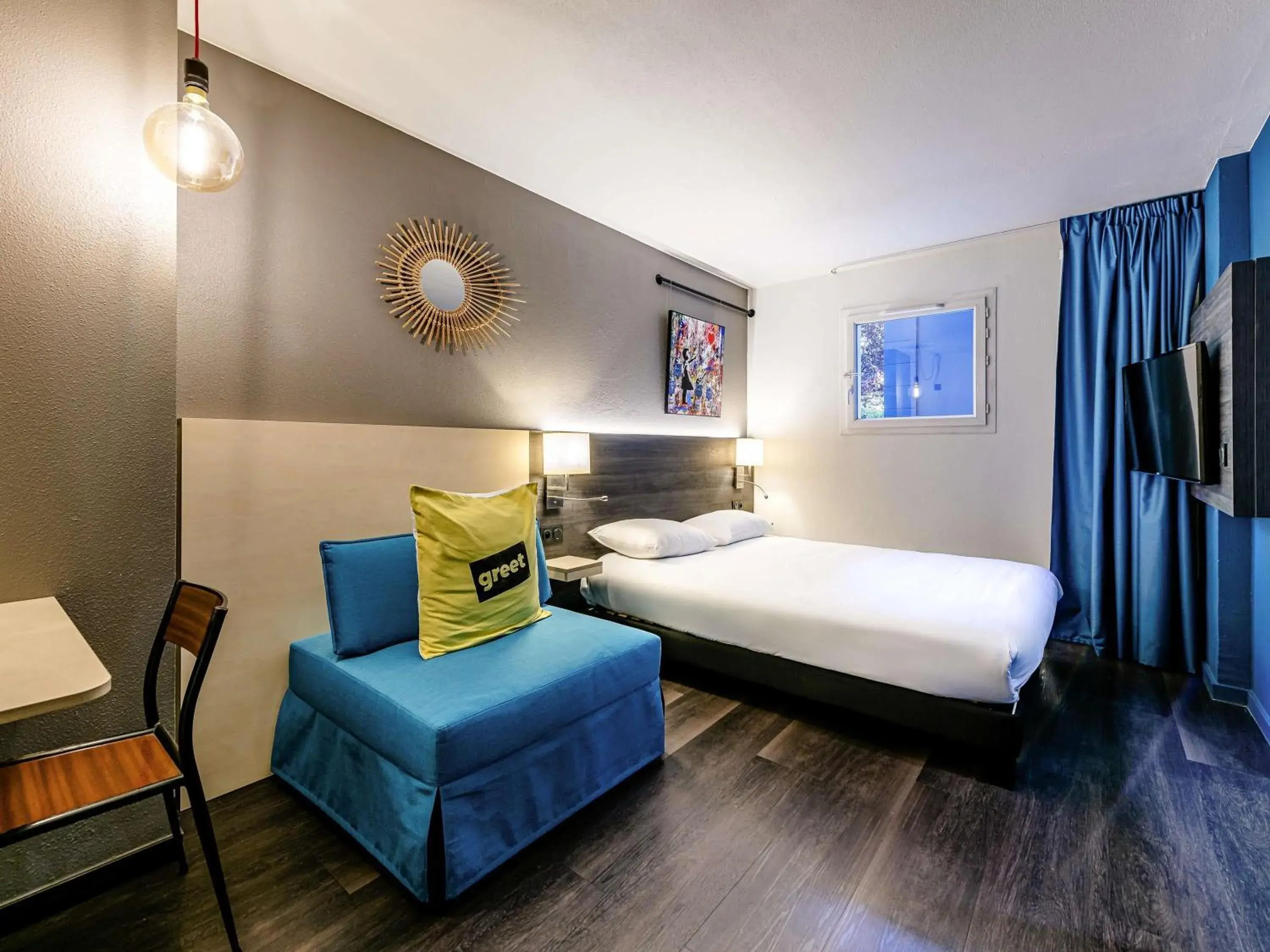 Bedroom, Bed in Greet Hotel Bordeaux Floirac Arena Bedroom, Bed in Greet Hotel Bordeaux Floirac Arena