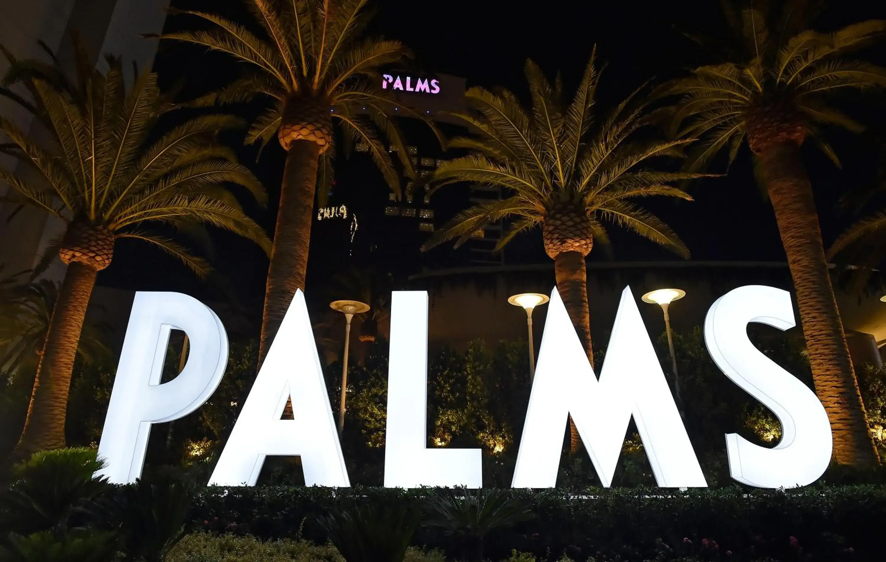 Property building in Palms Casino Resort Property building in Palms Casino Resort