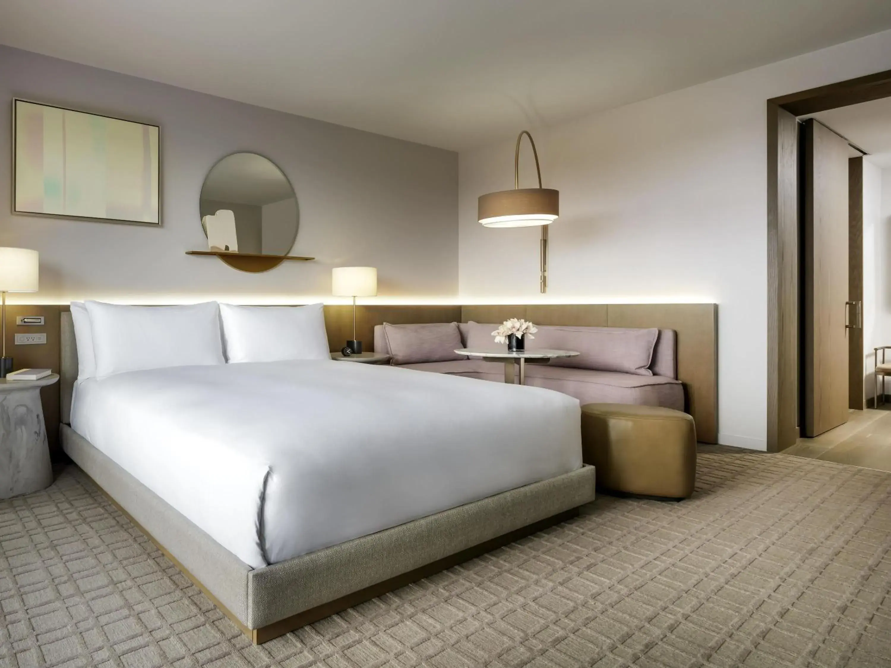 Bedroom, Bed in Fairmont Century Plaza Los Angeles at Beverly Hills Bedroom, Bed in Fairmont Century Plaza Los Angeles at Beverly Hills